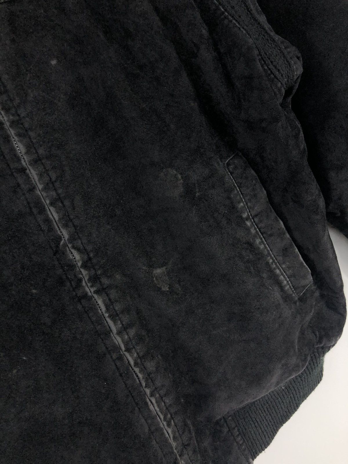 Vintage Vintage Velvet Black Bomber Jacket Size US L / EU 52-54 / 3 - 10 Thumbnail