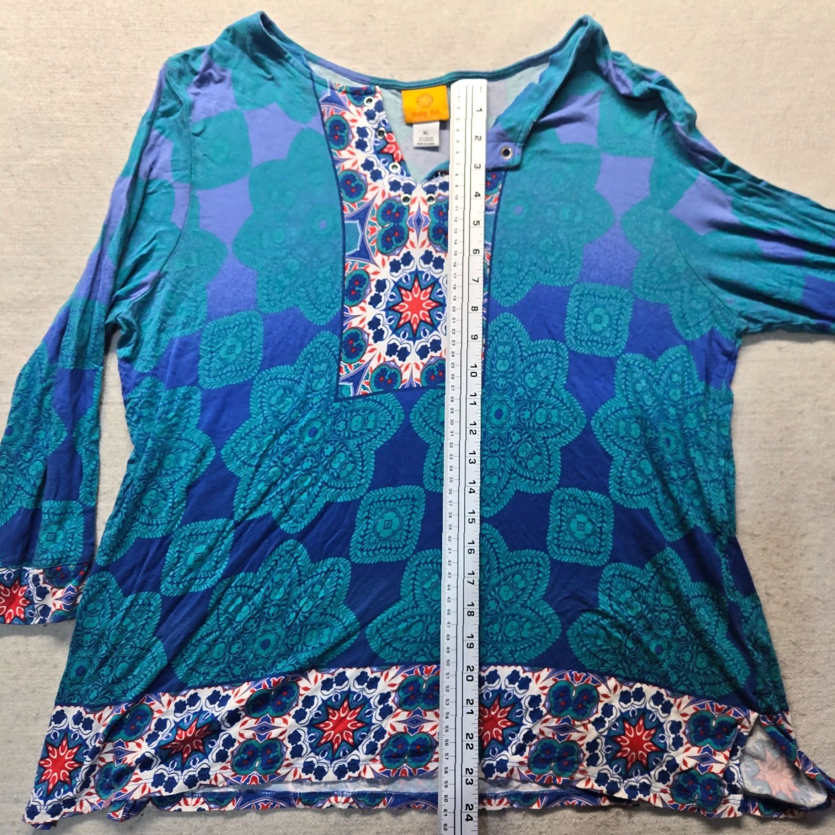 Vintage Ruby Rd Shirt Women's T-Shirt XL Blue 3/4 Sleeve Adult XL Blue Ruby Rd Shirt 3/4 Sleeve Women’s XL Blue Size XL / US 12-14 / IT 48-50 - 6 Thumbnail
