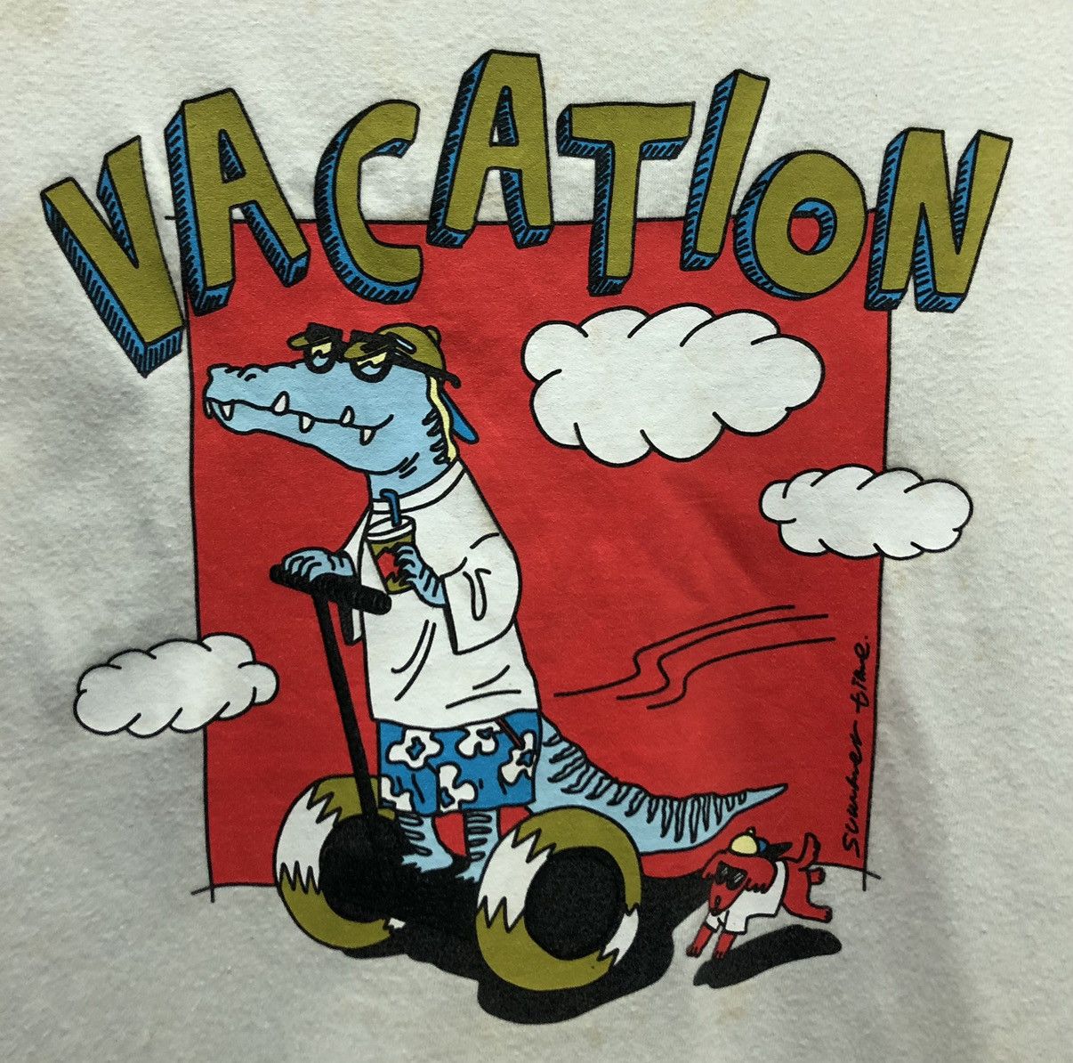 Vintage Vintage Wego Vacation T-Shirt Size US L / EU 52-54 / 3 - 3 Thumbnail