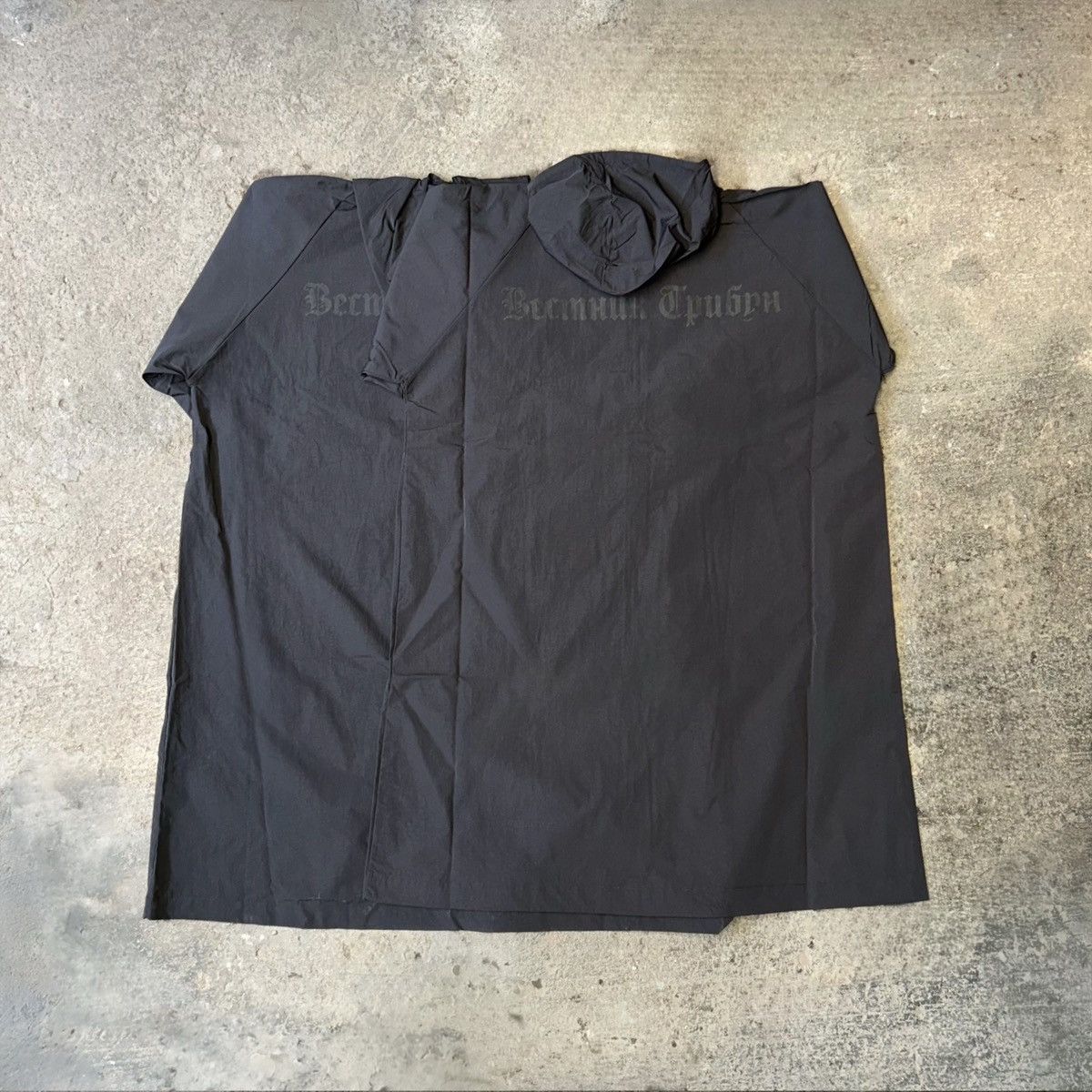 Yeezy YZY Gosha RC-01 Black Raincoat | Grailed