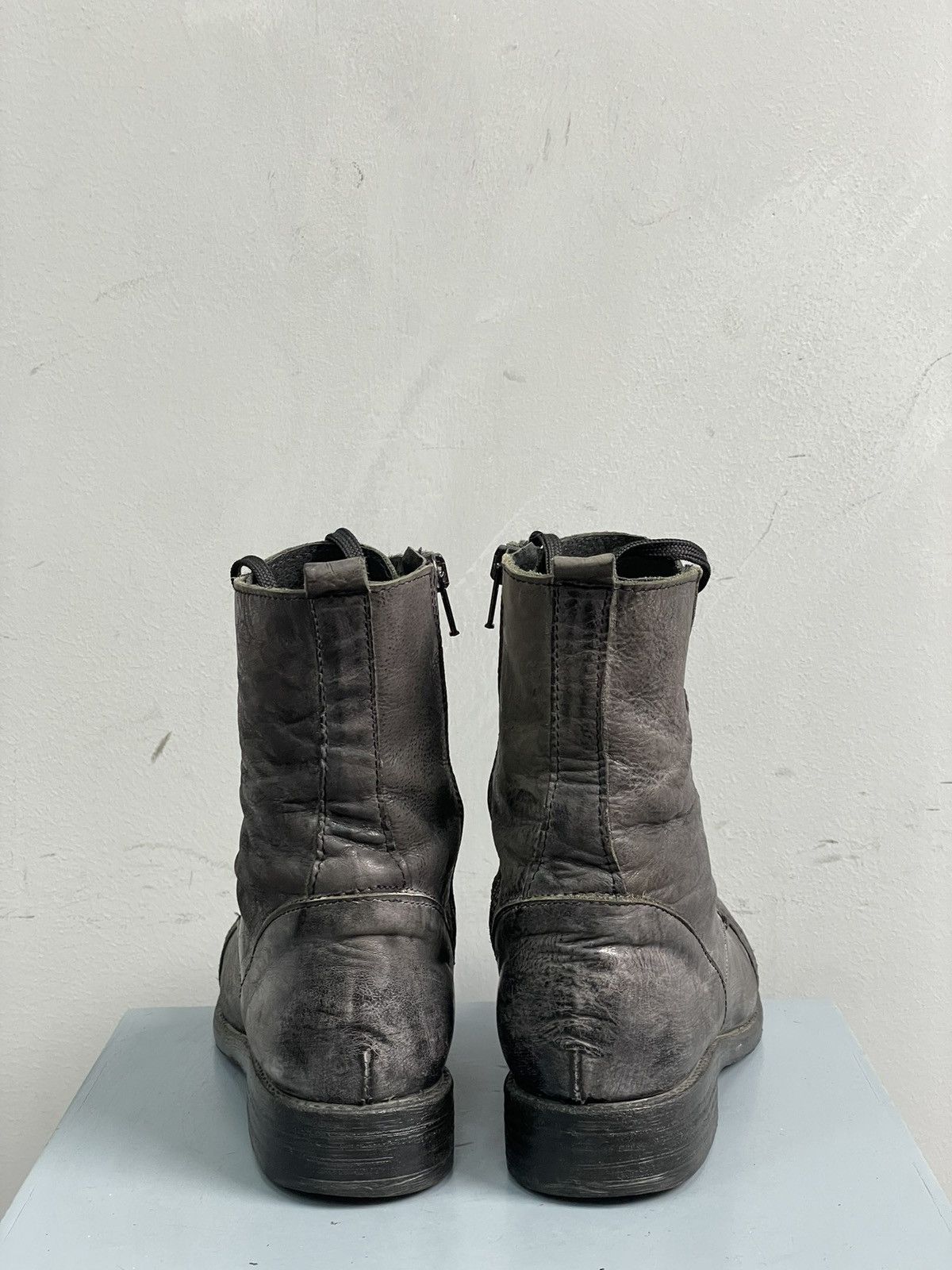 Dirk Bikkembergs Rare washed black combat boots bikkembergs style hype Size US 8.5 / IT 38.5 - 3 Thumbnail