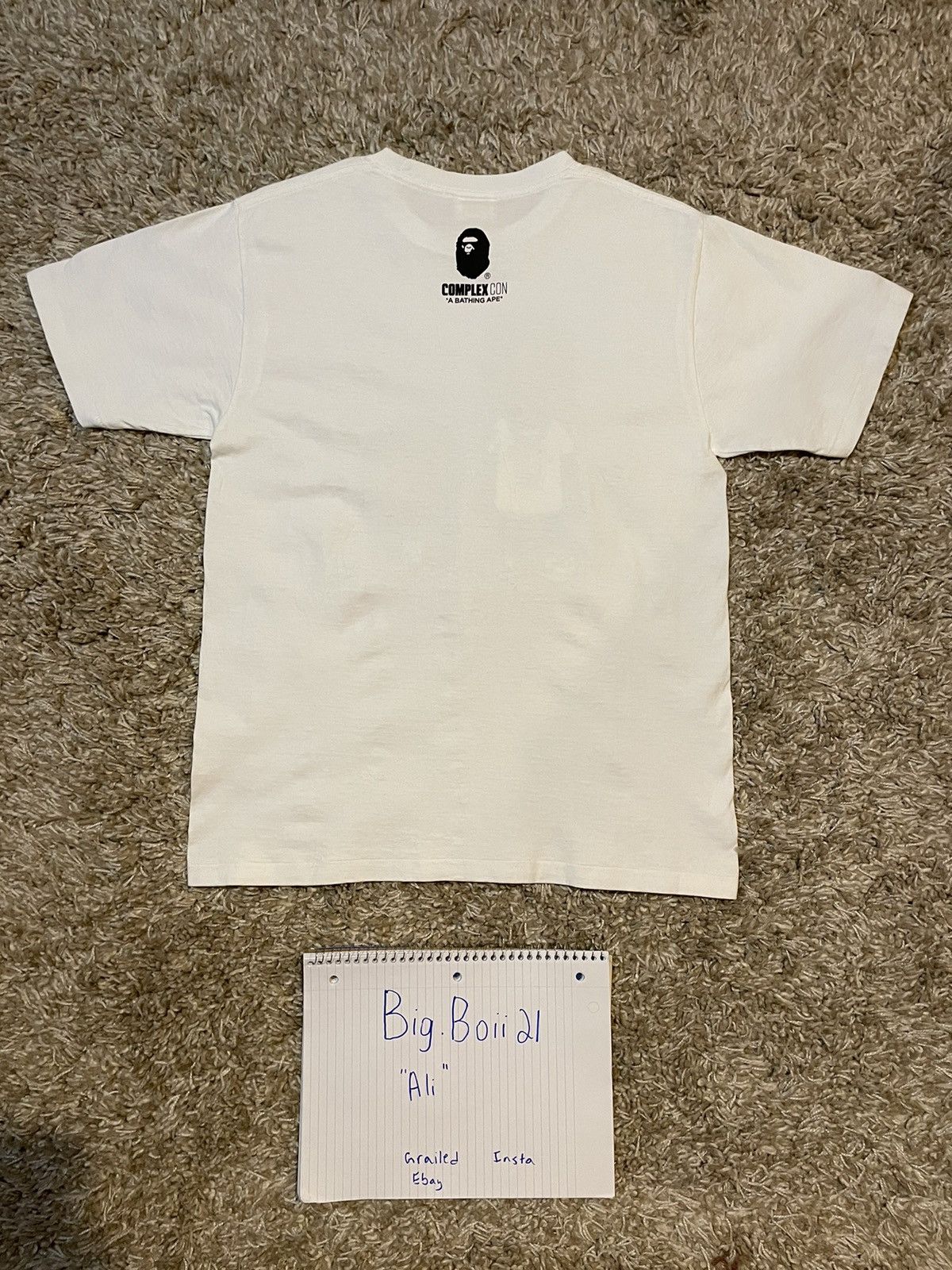 Bape Travis Scott x Bape White Complexcon Exclusive Tee Size US M / EU 48-50 / 2 - 2 Thumbnail