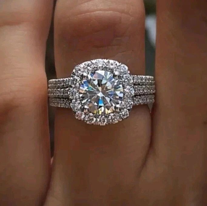 Other Silver Cubic Zirconia Luxury Ring Engagement Size 7 Size ONE SIZE - 1 Thumbnail
