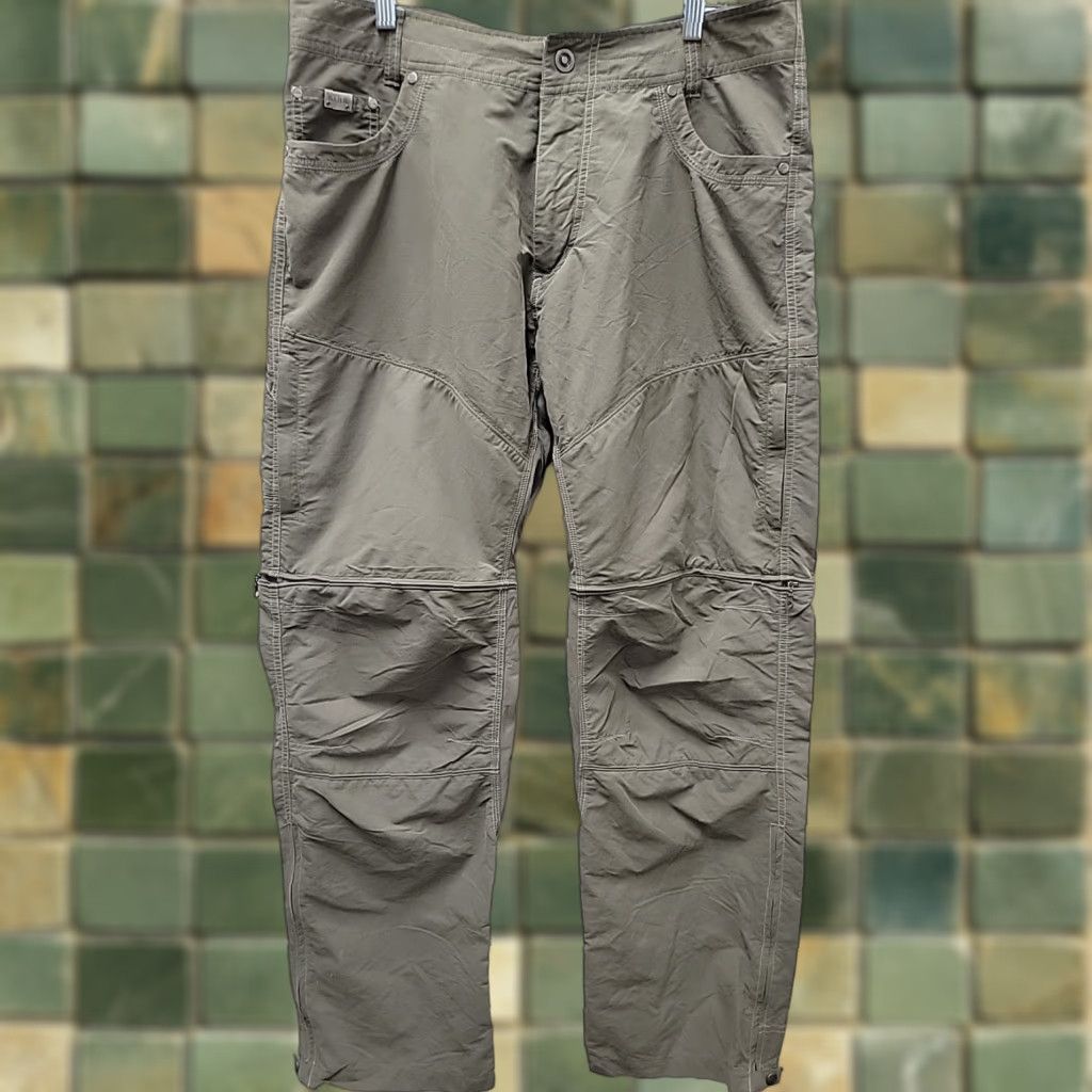 Vintage KUHL Liberator Convertible Pants Stealth Zip Off System Mens 36x32 Nylon Green Cargo Size 36x32 Size US 36 / EU 52 - 1 Thumbnail