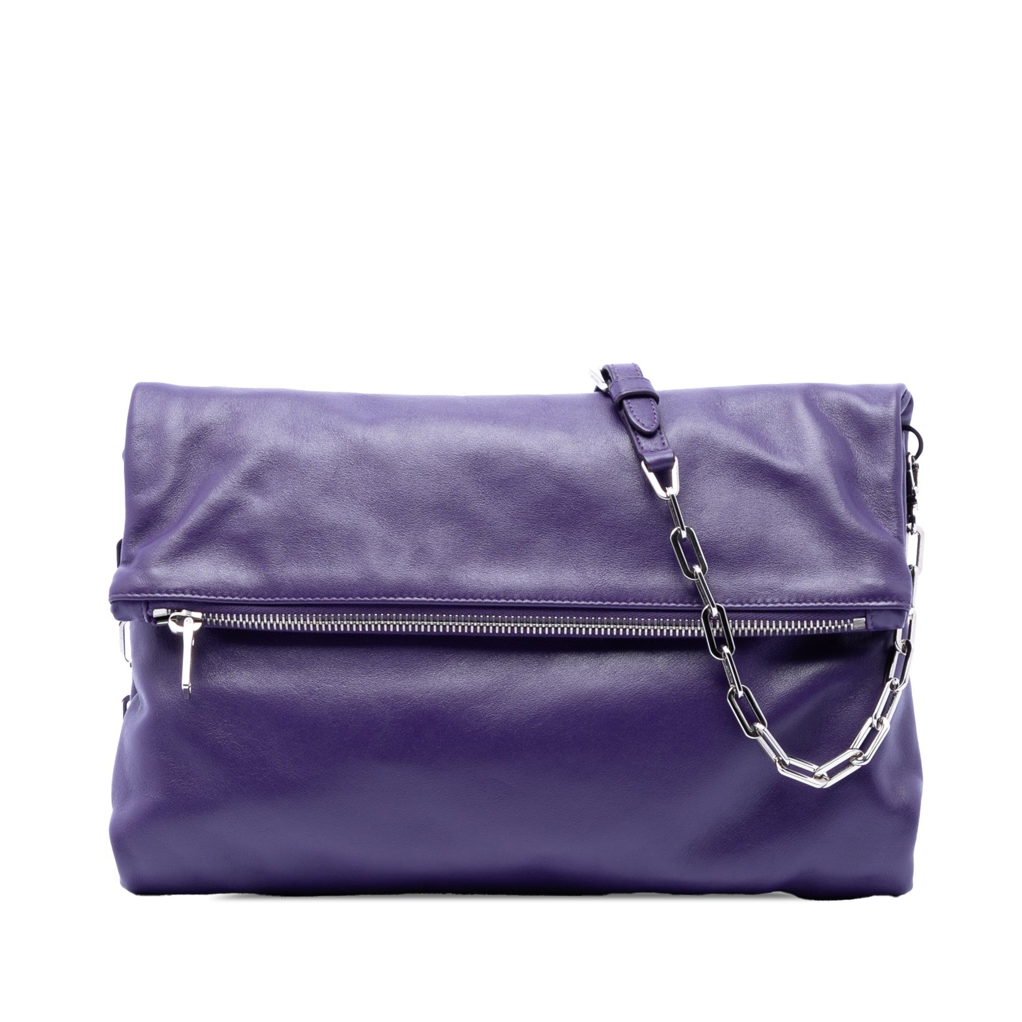 Prada Soft Calf Fold Over Shoulder Bag Size ONE SIZE - 1 Thumbnail