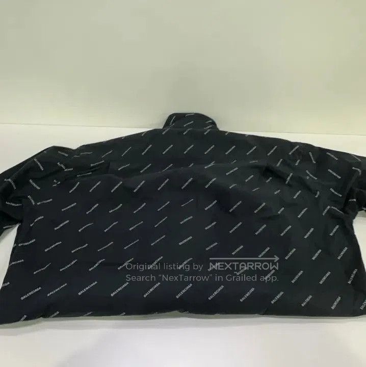 Balenciaga Balenciaga Black Logo Print Casual Long Sleeve Shirt. Size US M / EU 48-50 / 2 - 8 Thumbnail