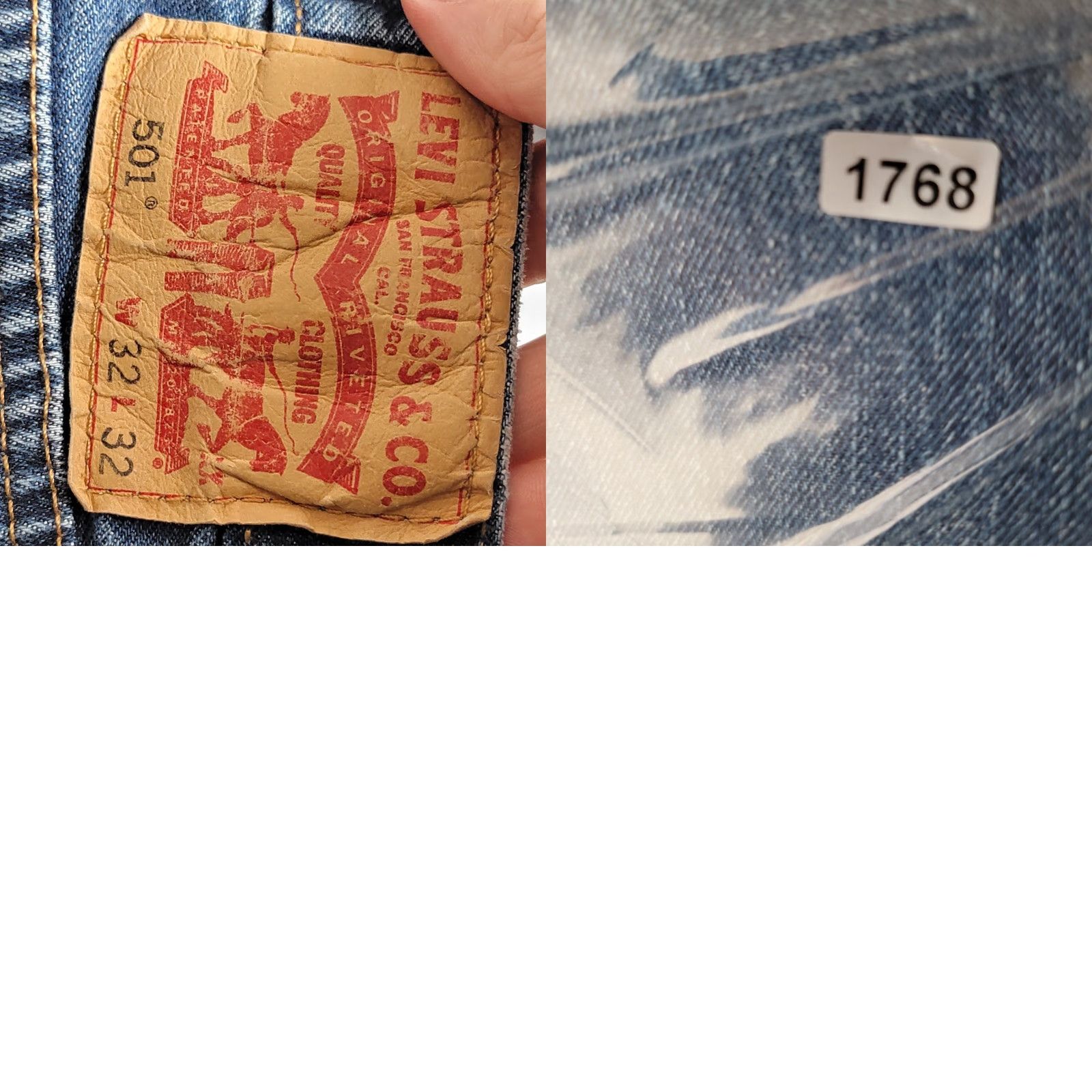 Levi's VINTAGE Levi's 505 Jeans Men 32x32 Blue Regular Fit Straight Cotton Denim Pants Size US 32 / EU 48 - 10 Thumbnail