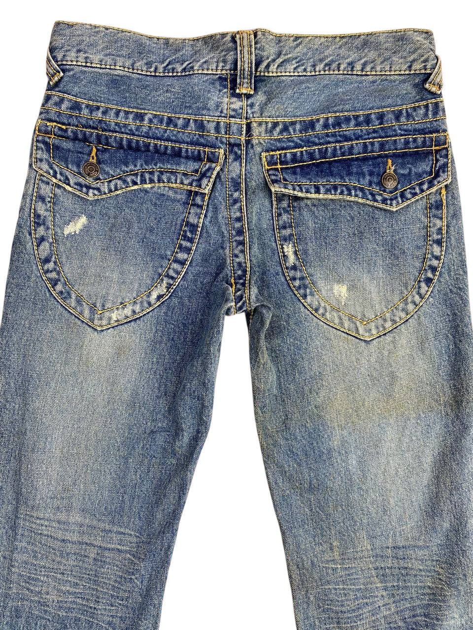 JACKROSE Y2K 2000’s Jackrose Mudwash Distressed Flare Jeans Size US 31 - 13 Thumbnail