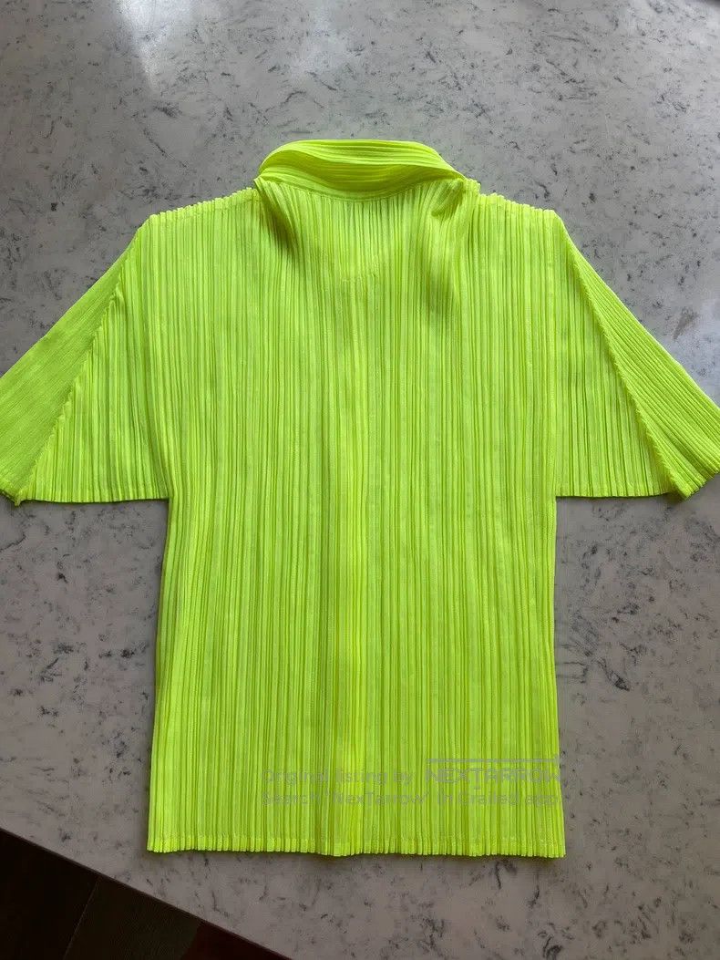 Issey Miyake Issey Miyake Green Shirt Size L / US 10 / IT 46 - 6 Thumbnail