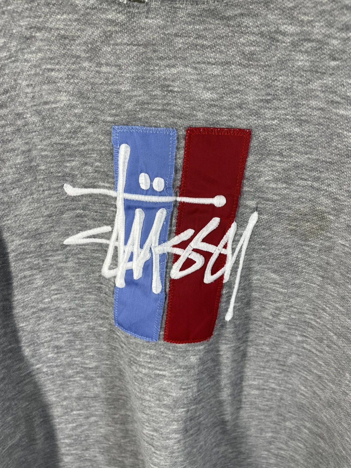 Stussy Thrashed Vintage 90's Stussy Embroidered Logo Sweatshirt Size US XL / EU 56 / 4 - 5 Thumbnail