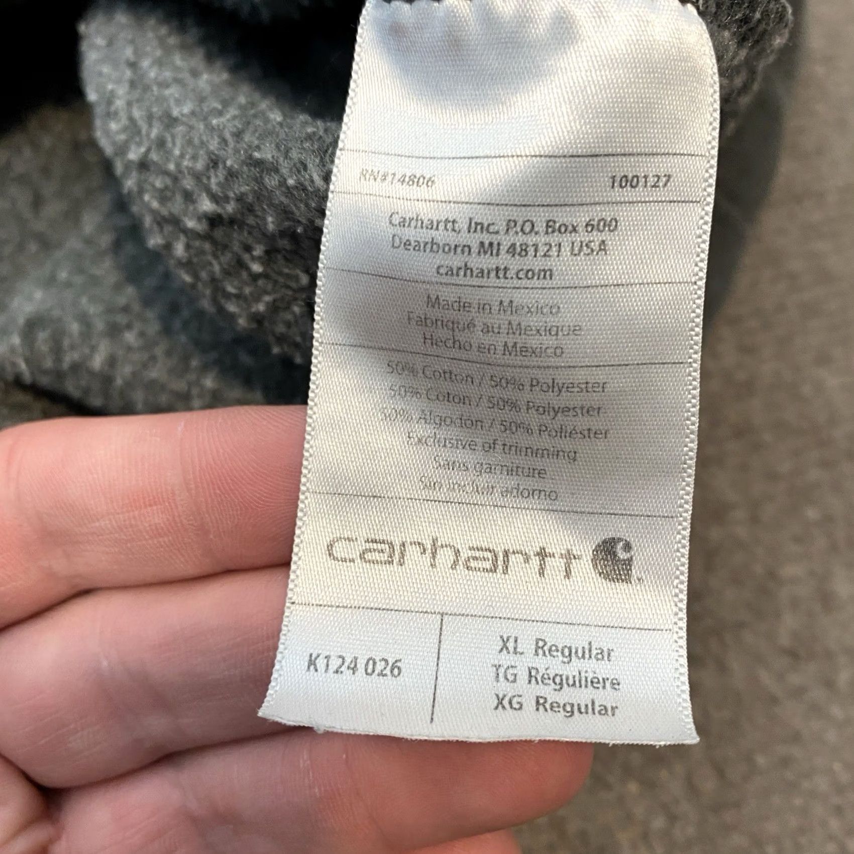 Carhartt VINTAGE Carhartt Mens XL Gray Sweatshirt K124 Grunge Streetwear Size US XL / EU 56 / 4 - 7 Thumbnail