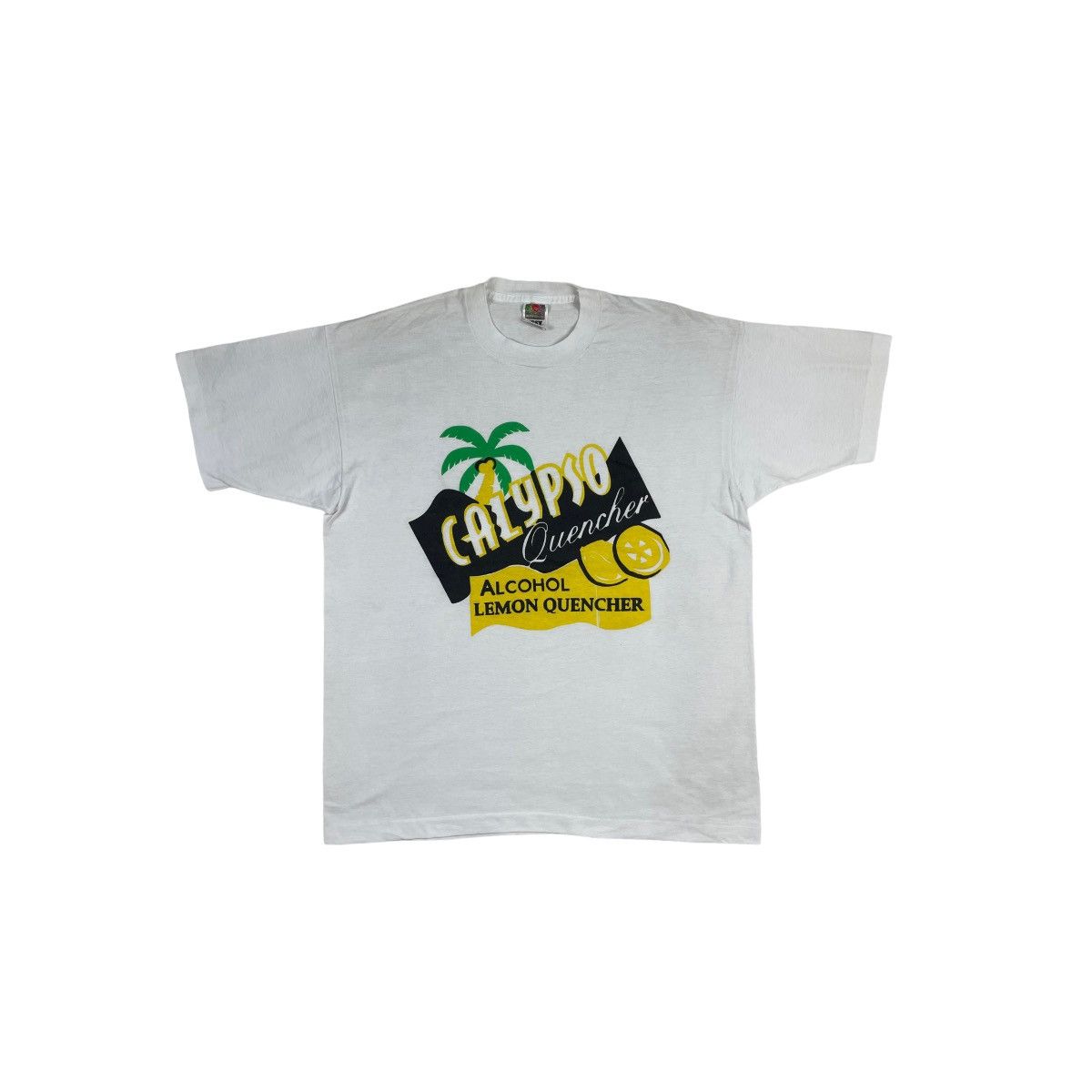 Fruit Of The Loom Vintage Calypso Quencher Alcohol Lemon Tee Size US XL / EU 56 / 4 - 1 Thumbnail
