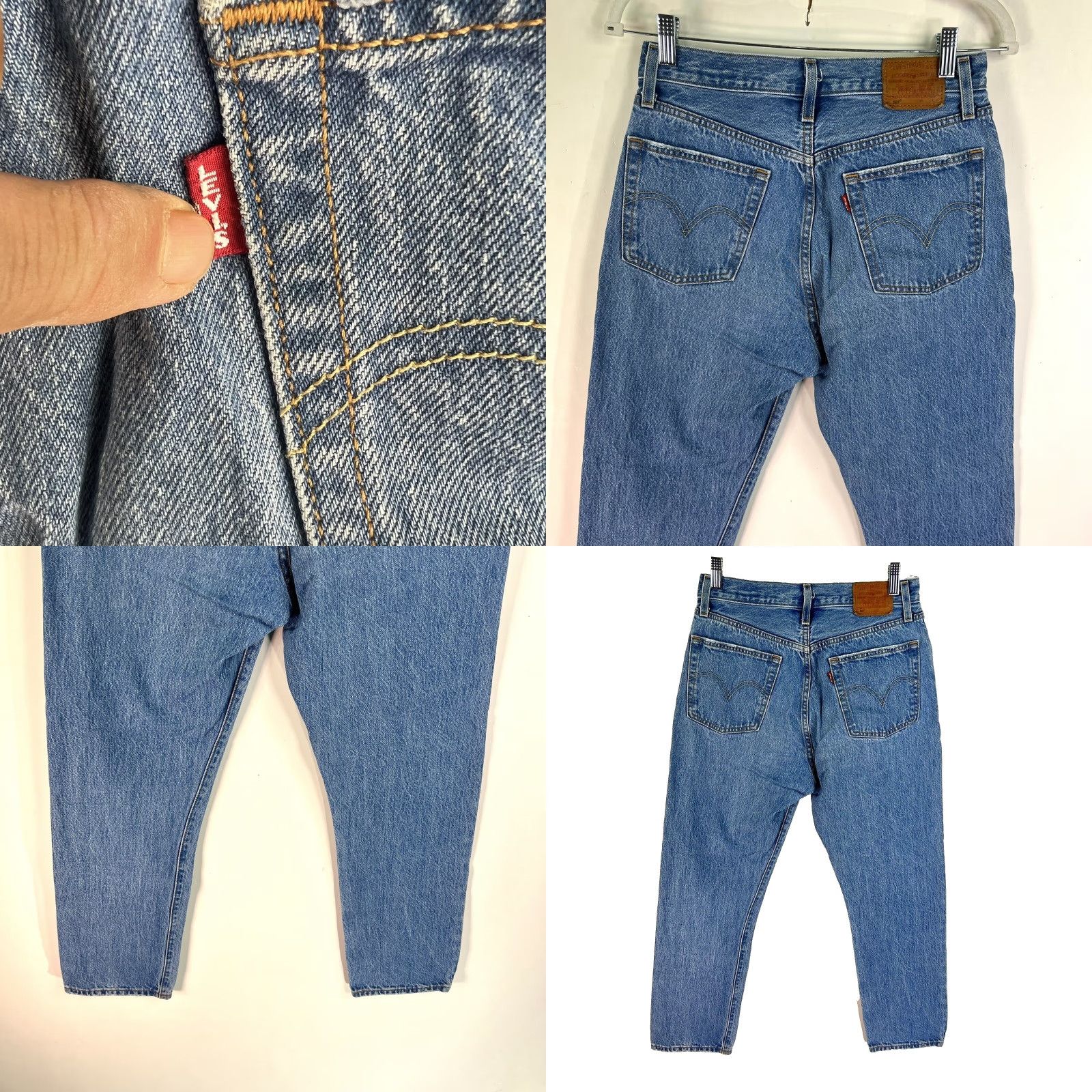 Levi's VINTAGE Levi's 501 Jeans Men's Size 27 Blue 28 Inseam 80s 90s Denim Straight Classic Size US 27 - 8 Thumbnail