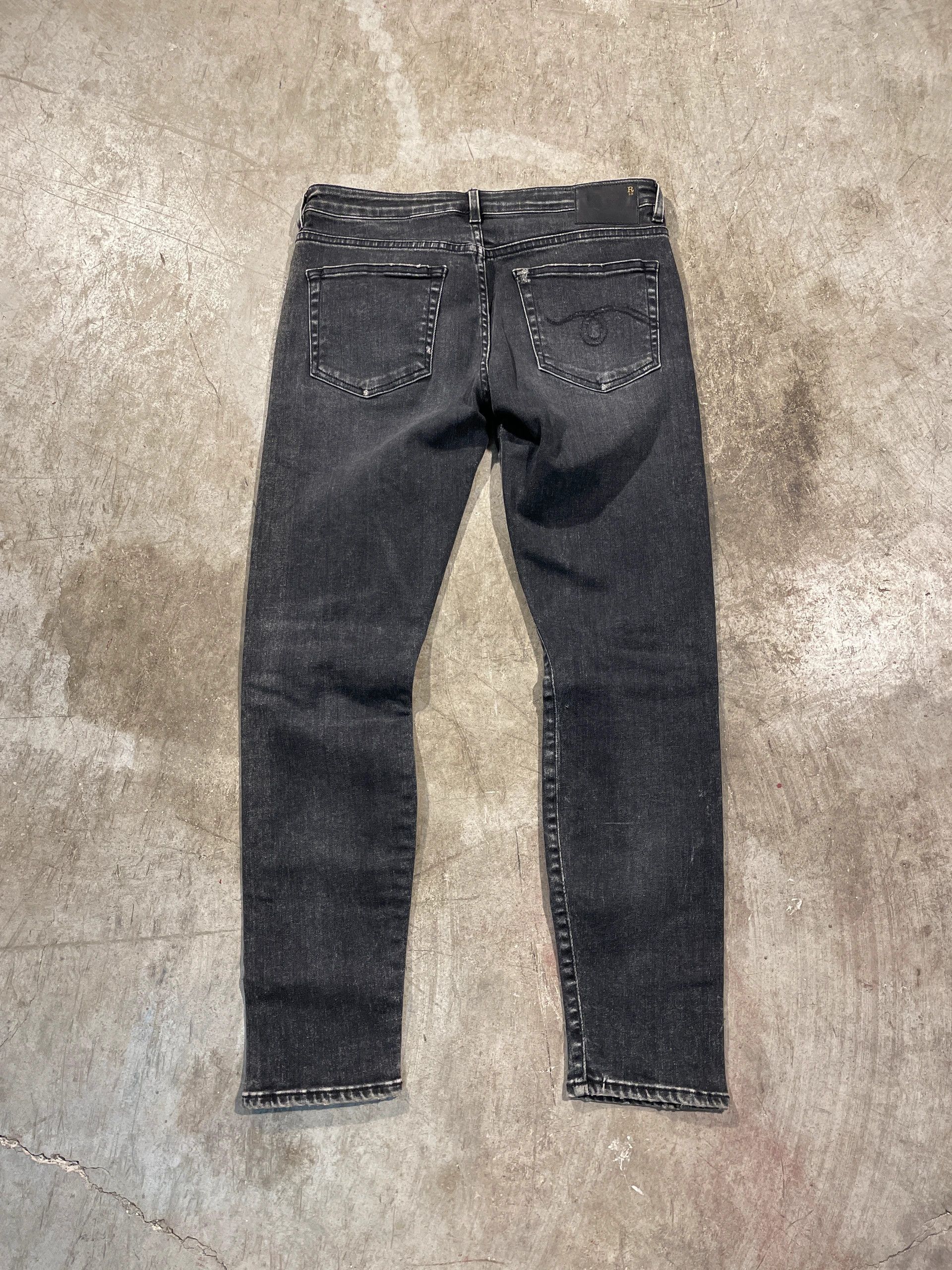 R13 R13 Boy Skinny Denim Jeans Size 27" / US 4 / IT 40 - 2 Thumbnail