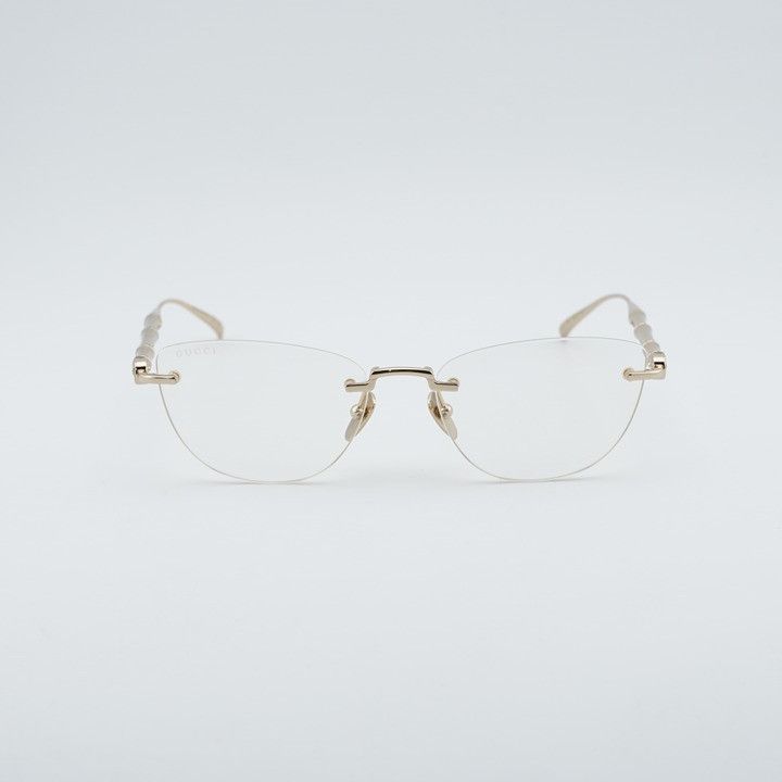 Gucci Gucci GG2063S 006 Sunglasses Shiny Endura Gold Cat Eye Frame Size ONE SIZE - 2 Thumbnail