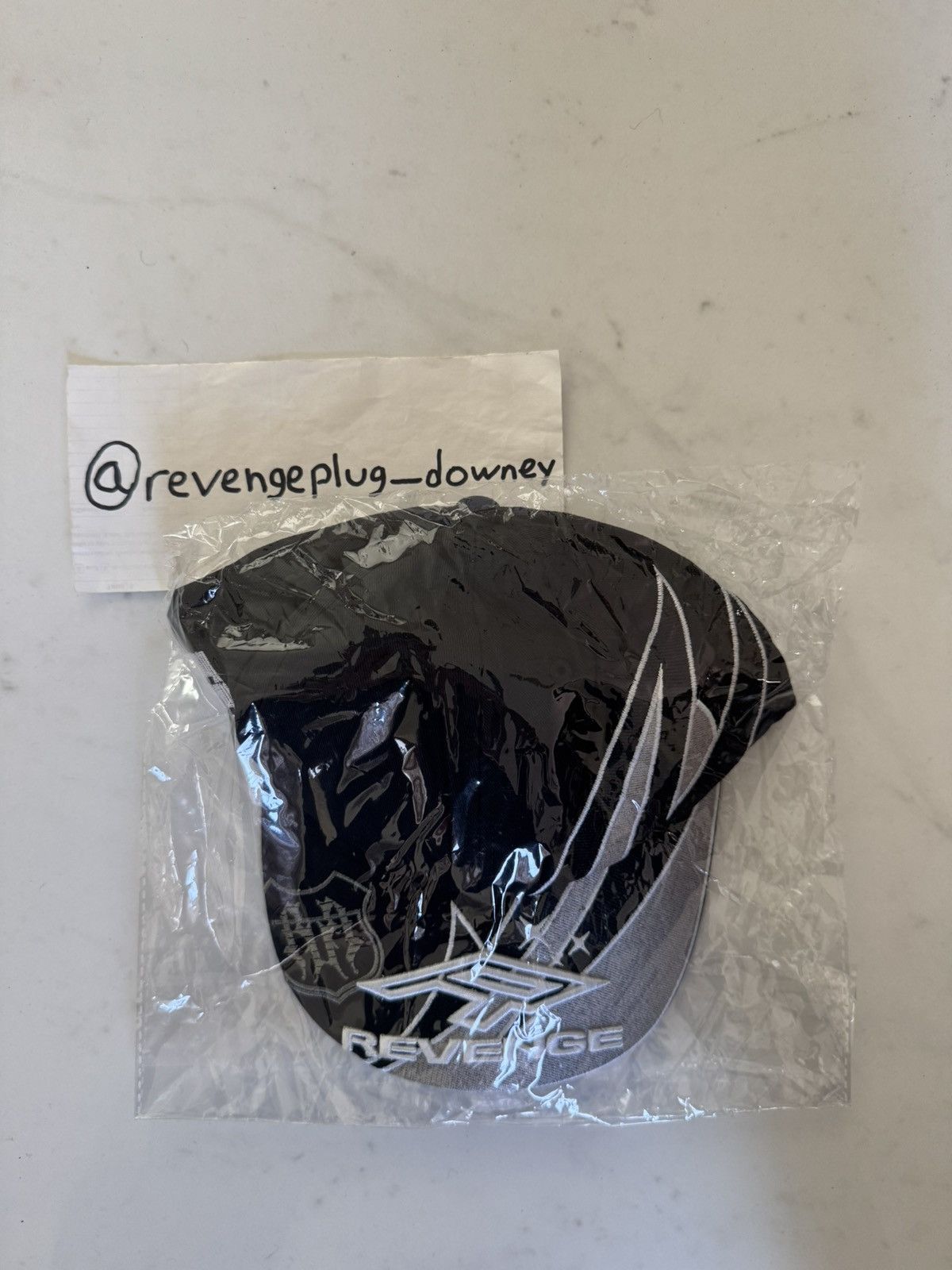 Revenge Revenge Drifter Embroidered Hat Black/White Size ONE SIZE - 1 Thumbnail