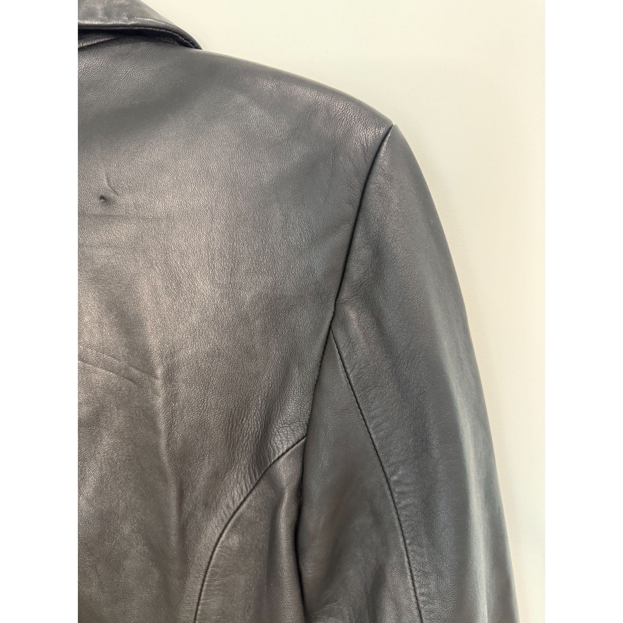 Other Vintage 90s Gian Mori Italian Genuine Leather Blazer, size l Size L / US 10 / IT 46 - 10 Thumbnail