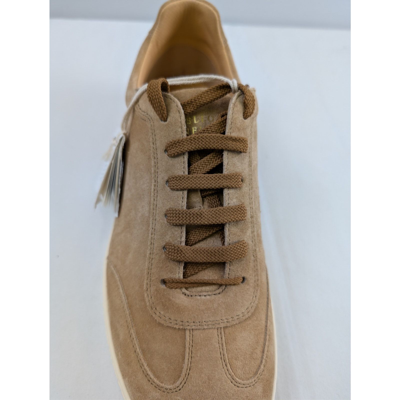 Brunello Cucinelli o1rshd1 'Coda di Rondine' suede sneakers in taupe/brown Size US 11 / EU 44 - 15 Thumbnail