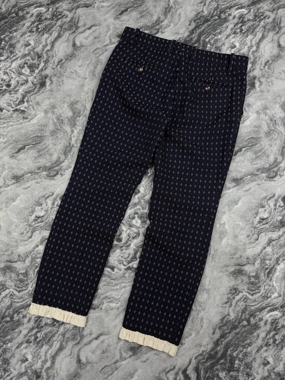 Gucci Сlassic Trousers Gucci Geometric-embroidered Wool-twill Size 28" / US 6 / IT 42 - 11 Thumbnail