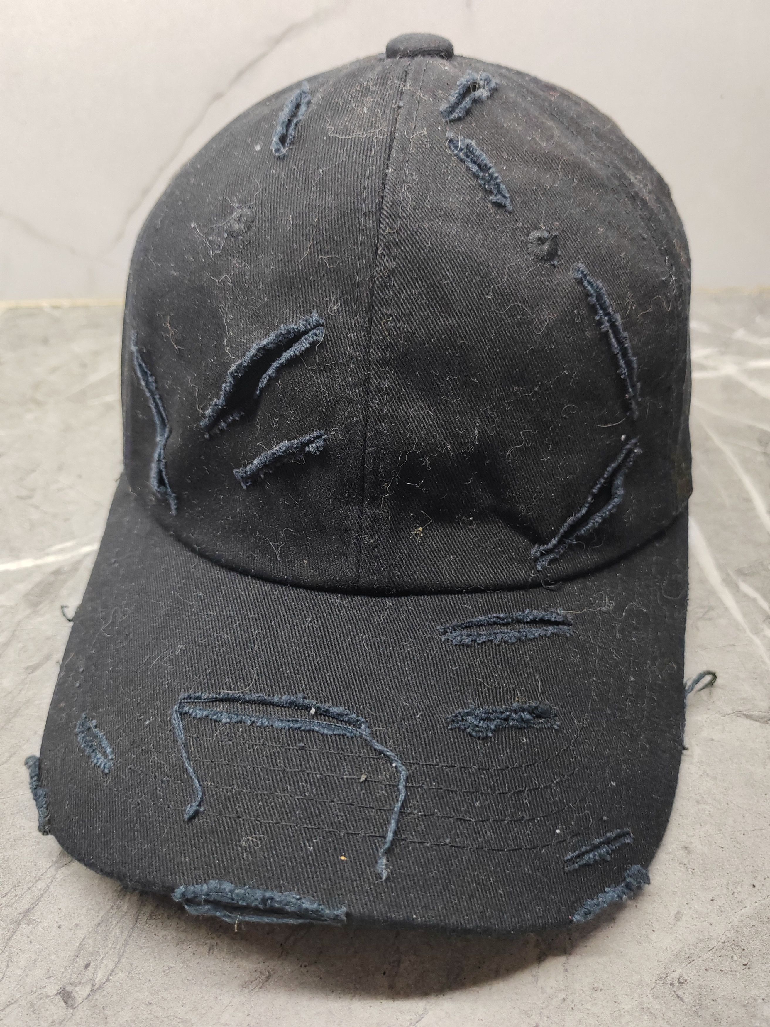 Vintage Vintage Plain Distressed Style Cap Hat Size ONE SIZE - 1 Thumbnail
