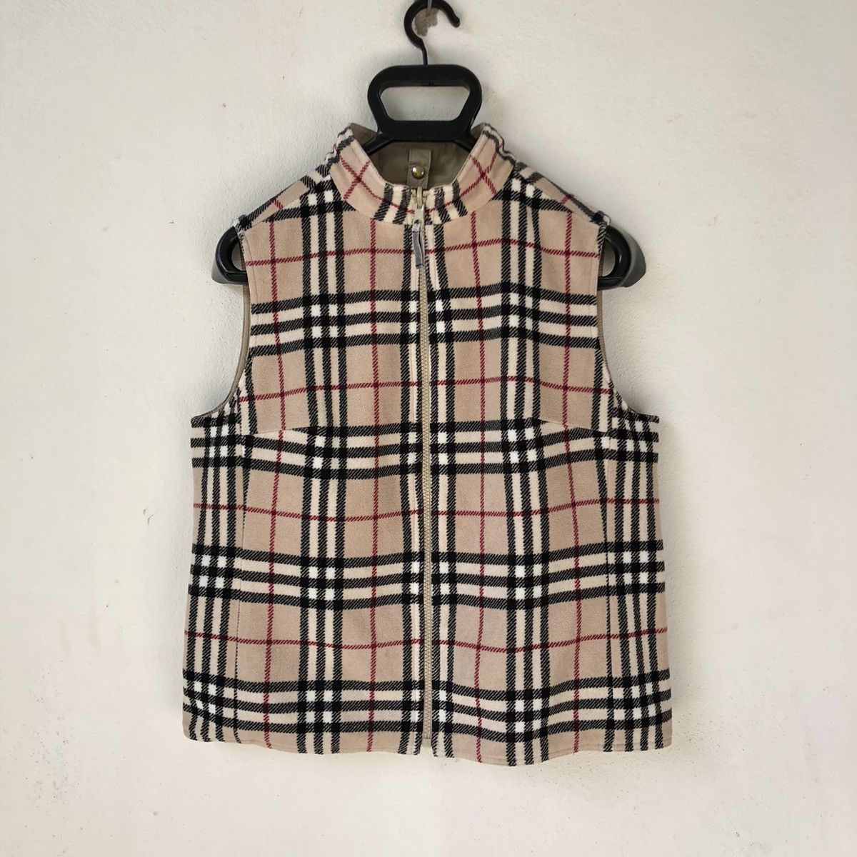 BURBERRY LONDON Reversible Vest - Nova Check Fleece