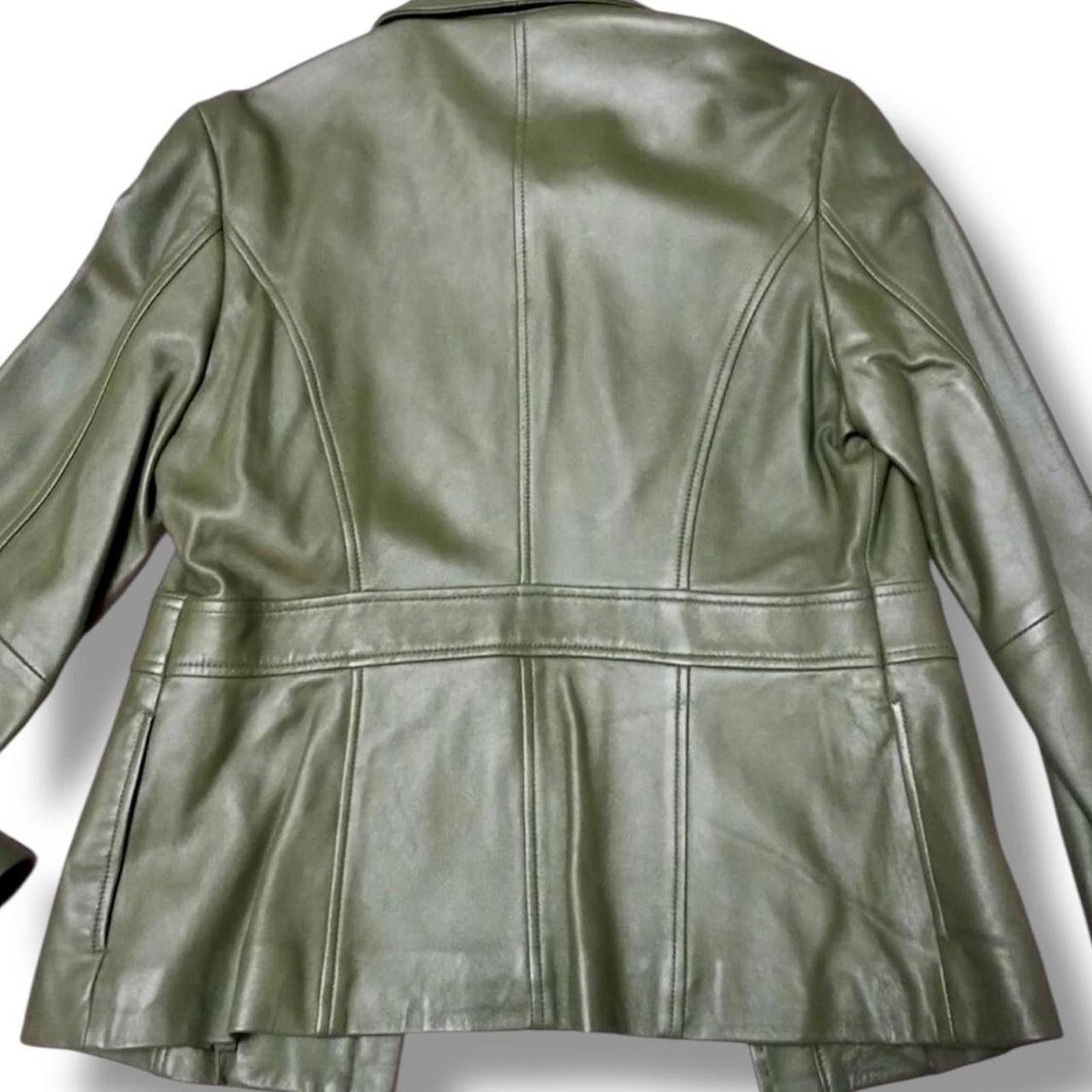 Other Vintage 2000s biker style slim fit lamb leather jacket Size XS / US 0-2 / IT 36-38 - 3 Thumbnail