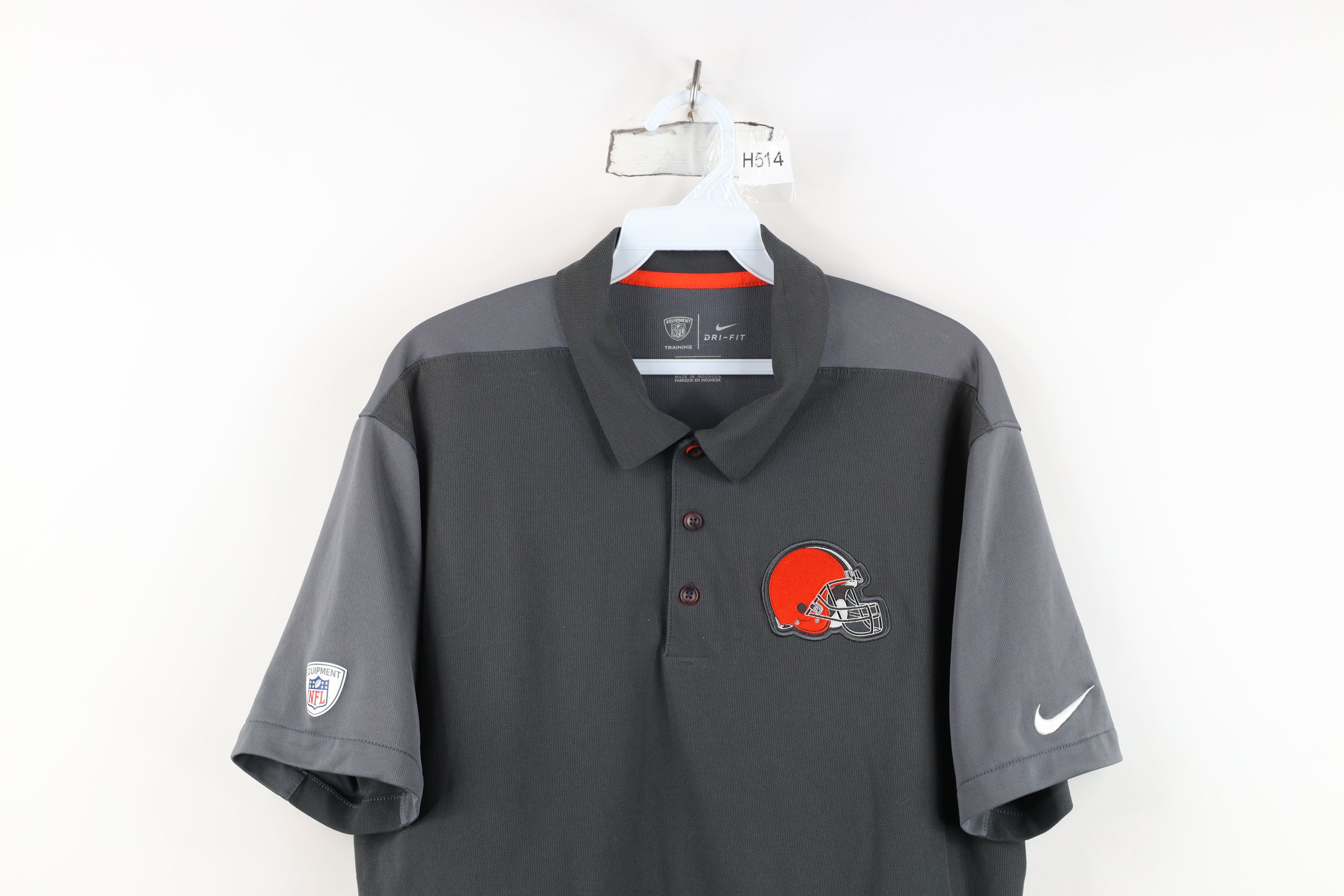 Nike Nike NFL Browns Football Short Sleeve Golf Polo Shirt Gray Size US L / EU 52-54 / 3 - 2 Thumbnail