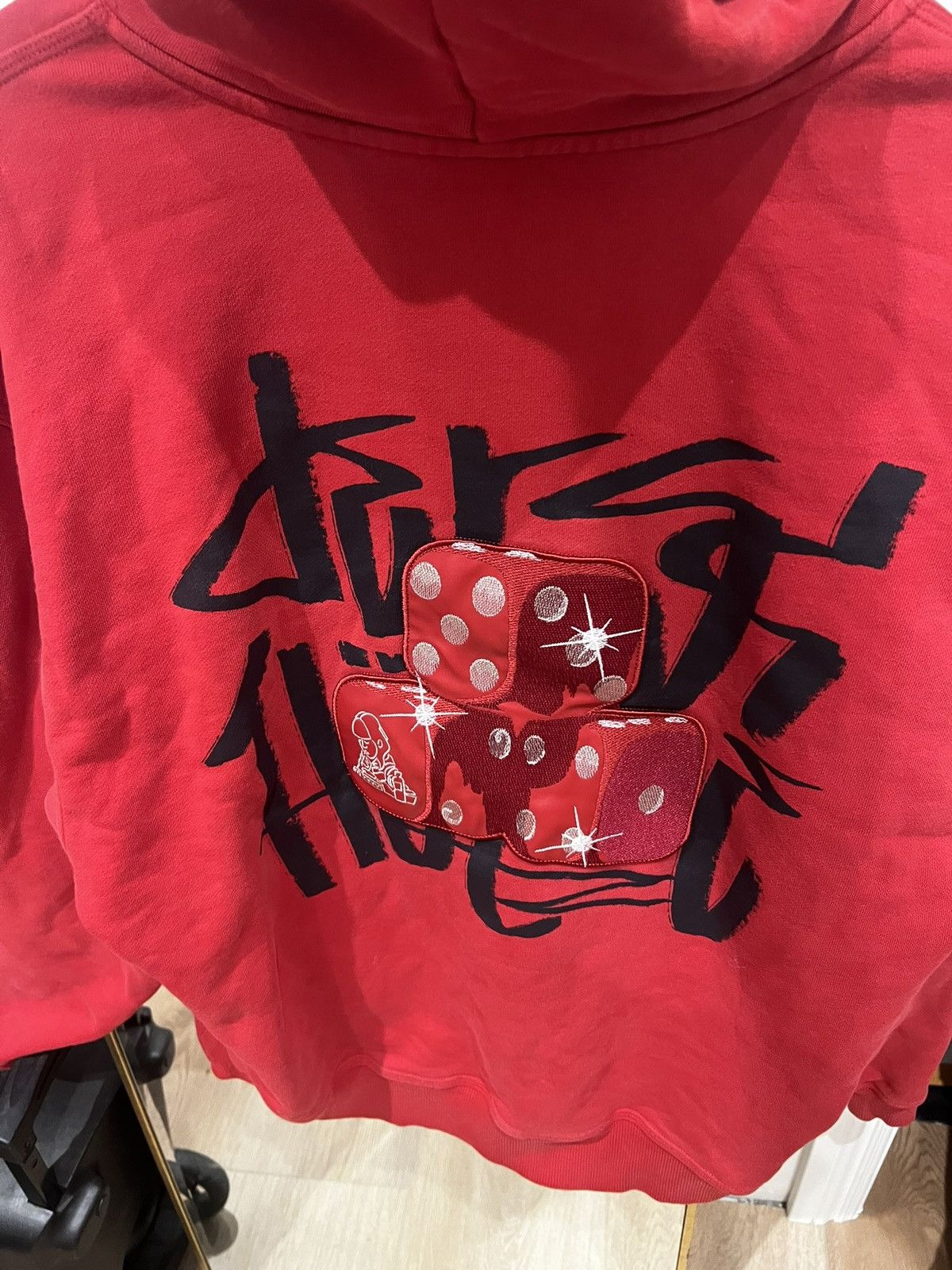 Derschutze DERSCHUTZE Dice Red and white embroidered hoodie Size US L / EU 52-54 / 3 - 4 Thumbnail