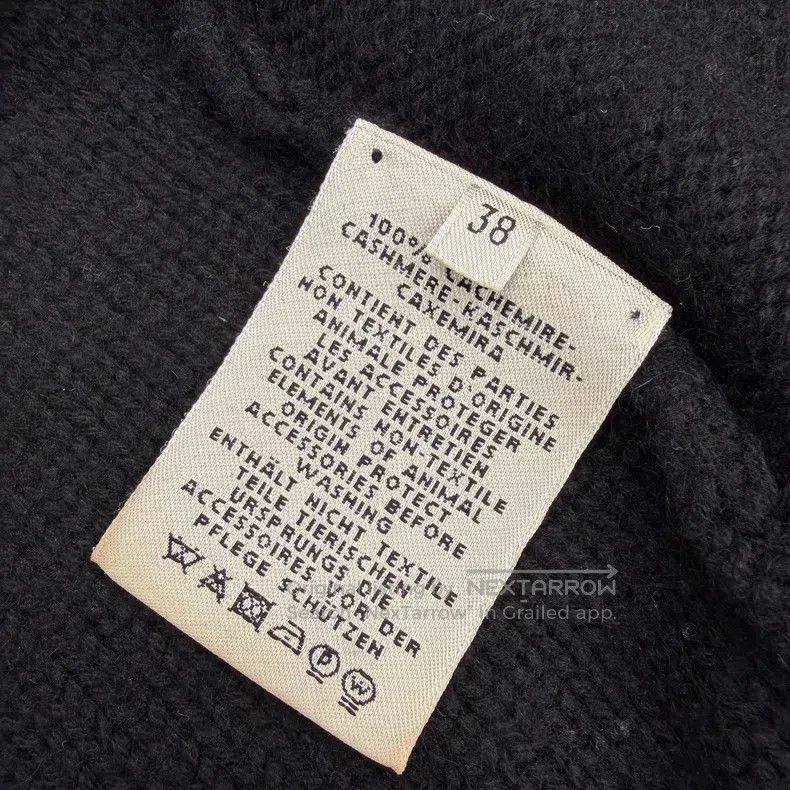 Hermes Hermes Black Slim Cashmere Cardigan Jacket Size XS / US 0-2 / IT 36-38 - 5 Thumbnail