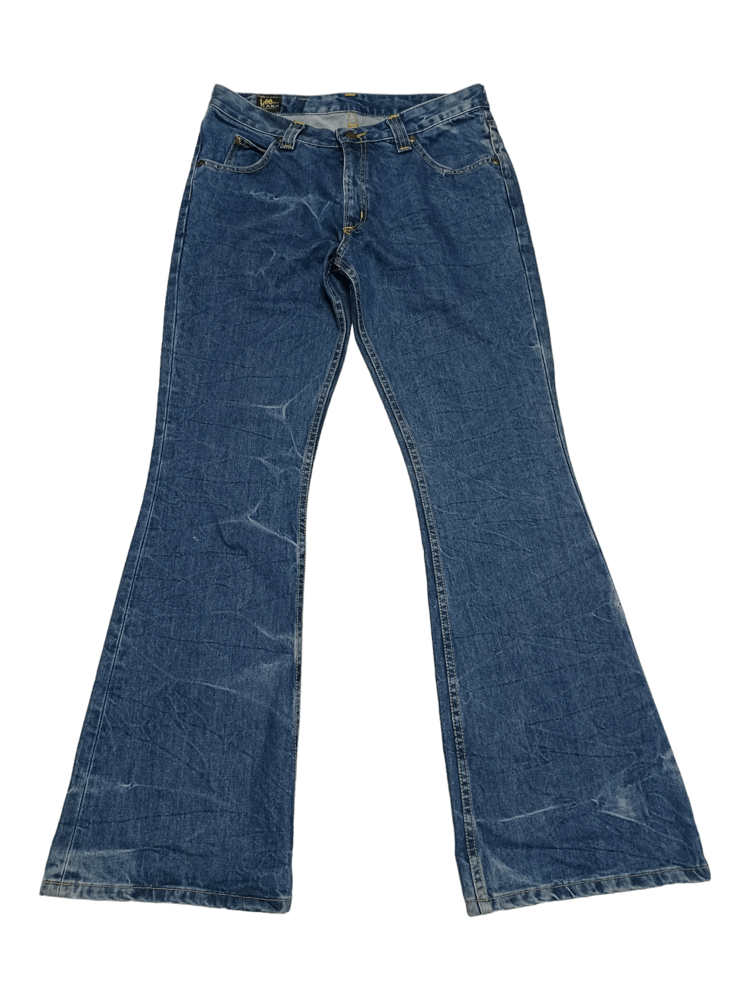 Lee VINTAGE FLARED LEE FELTON 90S AVANTGARDE JEANS DENIM Size US 33 - 1 Thumbnail