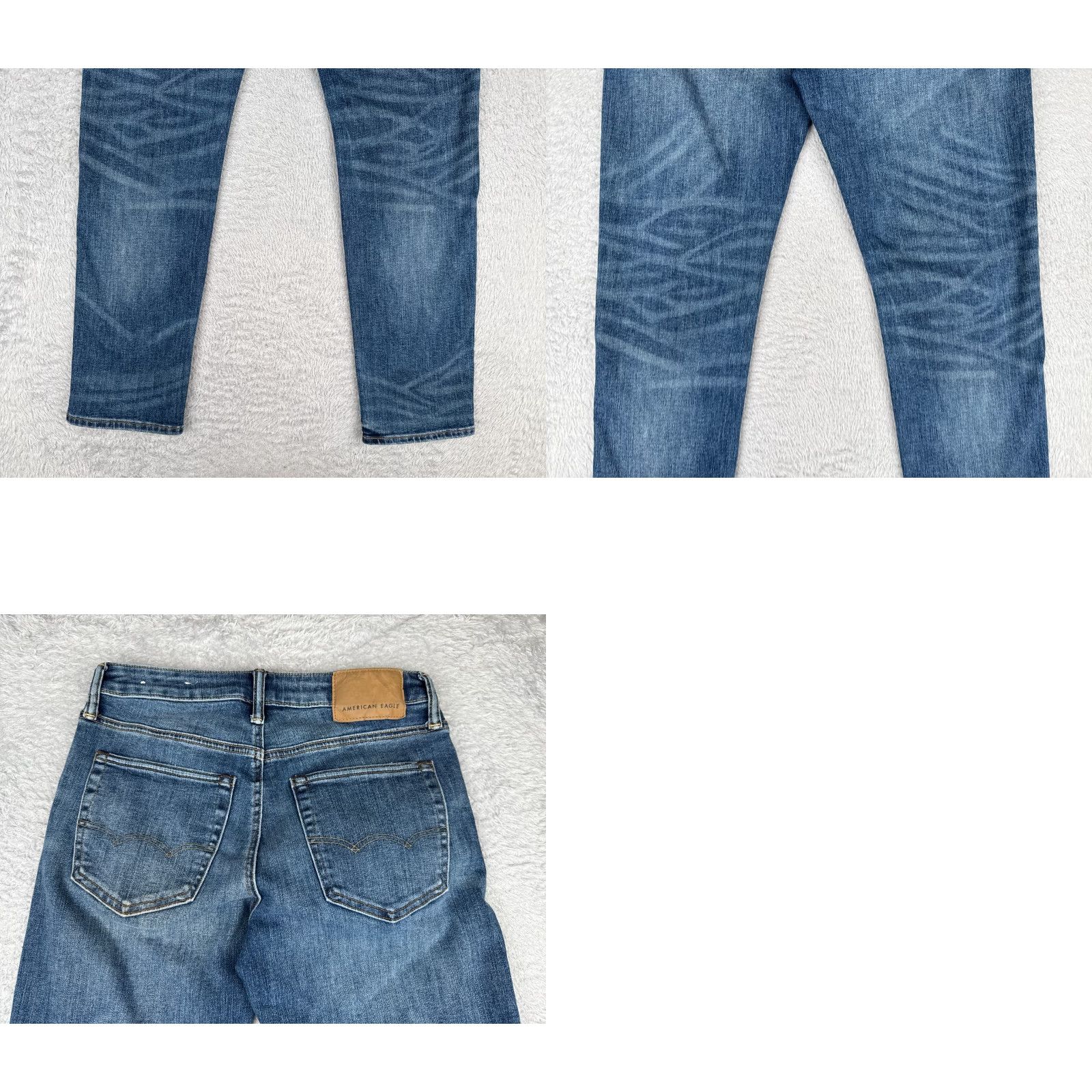American Eagle Outfitters American Eagle Outfitters Jeans Men Regular 29x30 Blue Denim Straight Cotton Blend Rise Mid 5-Pocket Stretch Vintage No Size US 29 - 10 Thumbnail