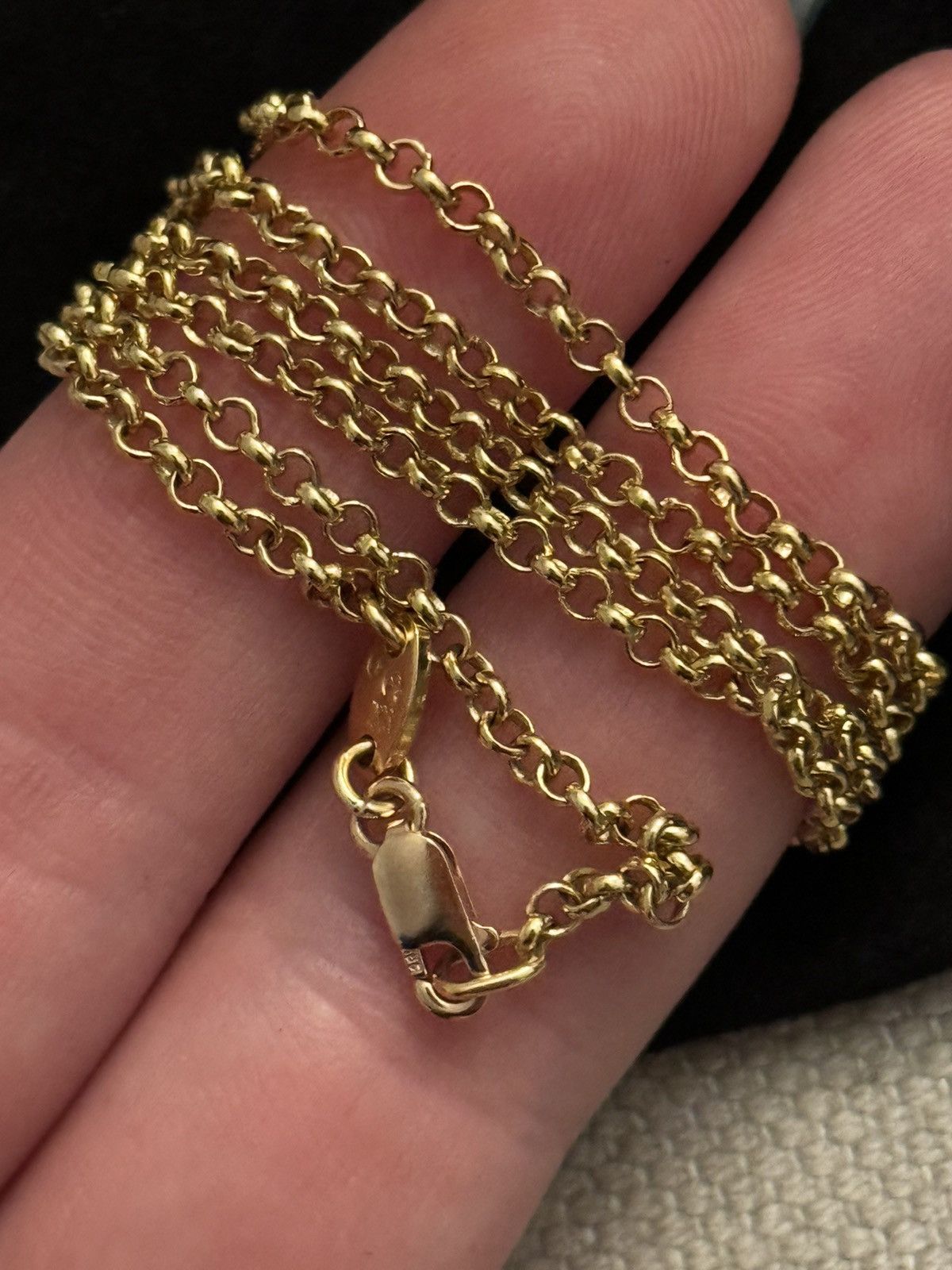 Chrome Hearts Chrome Hearts 22k Yellow Gold Roll Chain Necklace Grailed