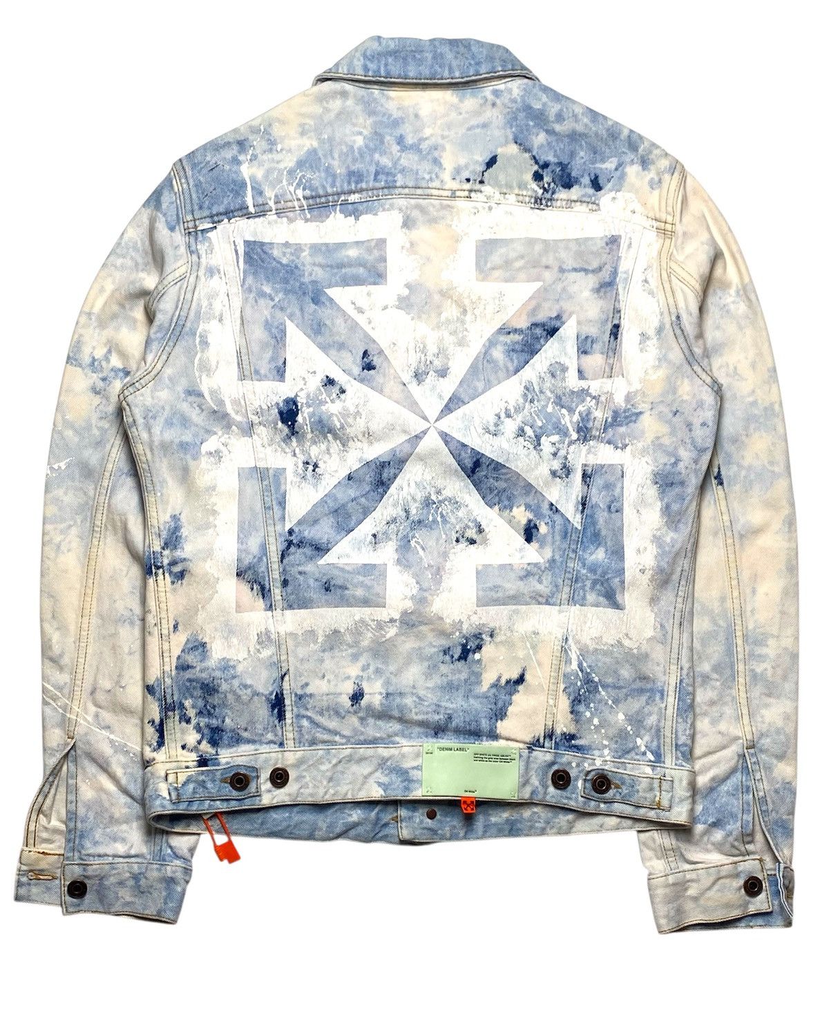 Off-White Off White - Extreme Bleached Arrows Denim Jacket Size US M / EU 48-50 / 2 - 1 Thumbnail