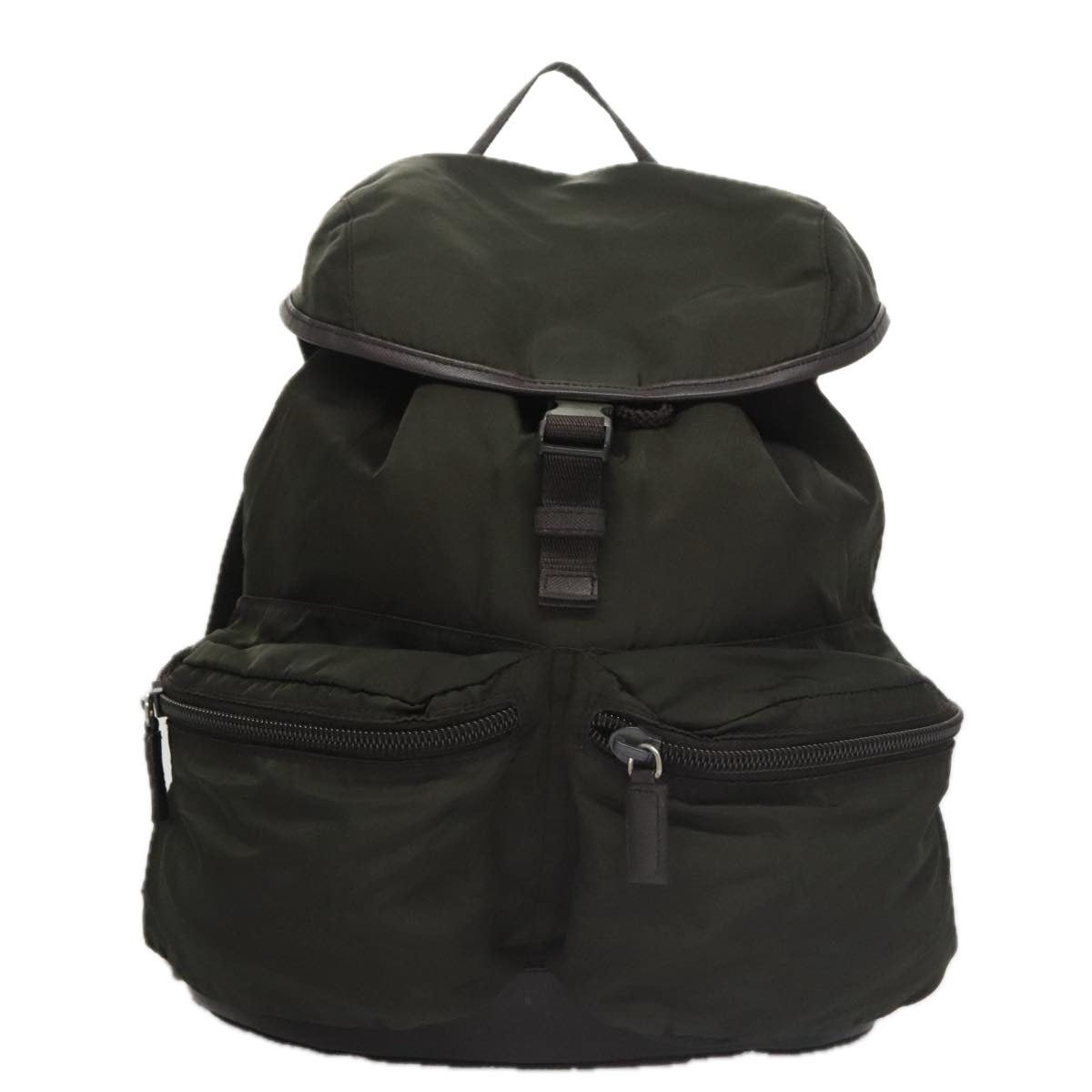 Prada PRADA Backpack Nylon Khaki Size ONE SIZE - 2 Thumbnail
