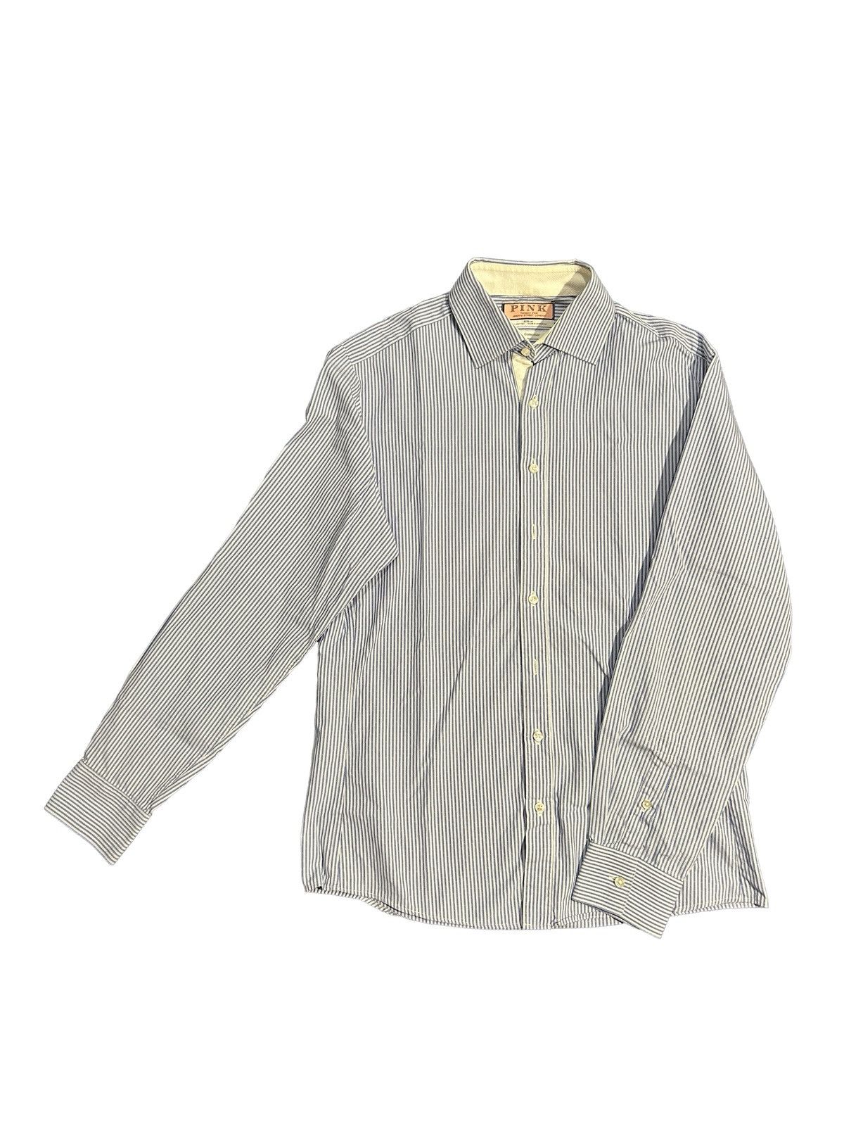 Thomas Pink Thomas Pink Blue Collection Dress Shirt Size US S / EU 44-46 / 1 - 1 Thumbnail