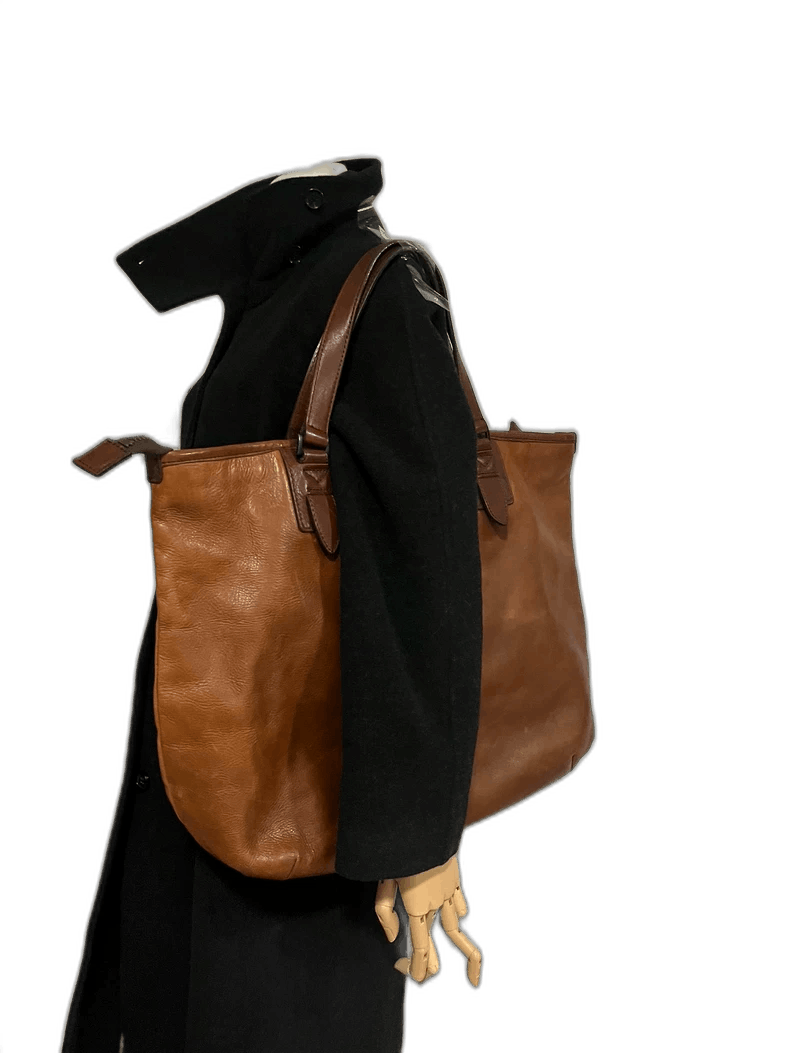 Yohji Yamamoto Brown Tote Bag