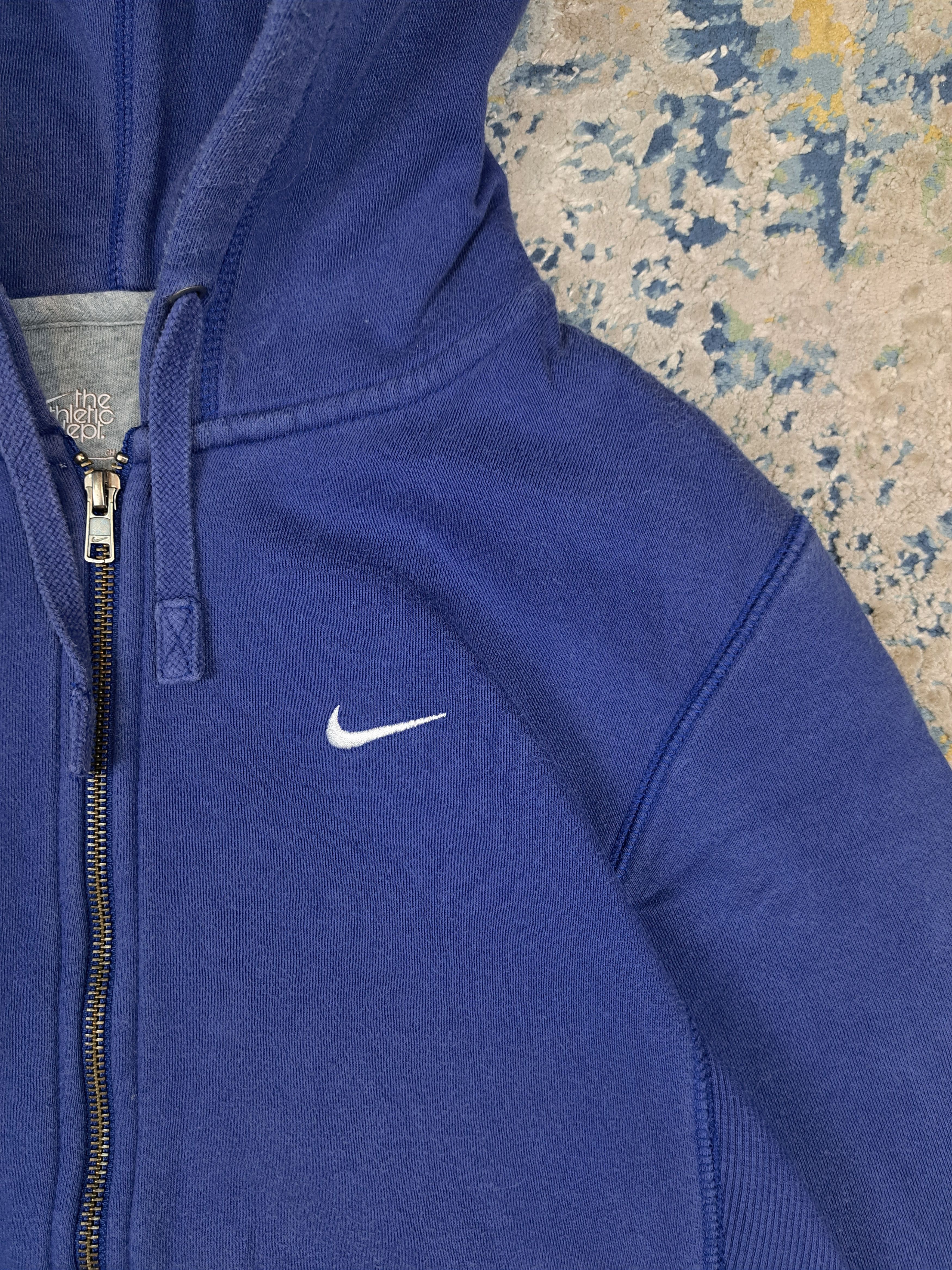 Nike Vintage Nike Water Blue Boxy Zip Up Hooodie 00s Size US S / EU 44-46 / 1 - 3 Thumbnail