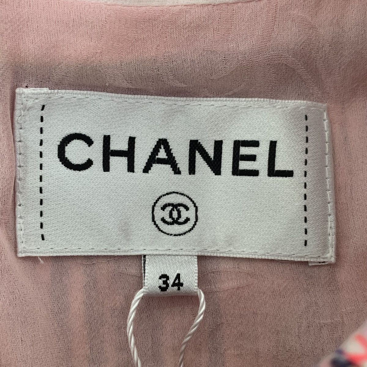 Chanel Chanel Pink Rainbow Woven Tweed Dress Set K26WX Size XXS / US 00 / IT 34 - 7 Thumbnail