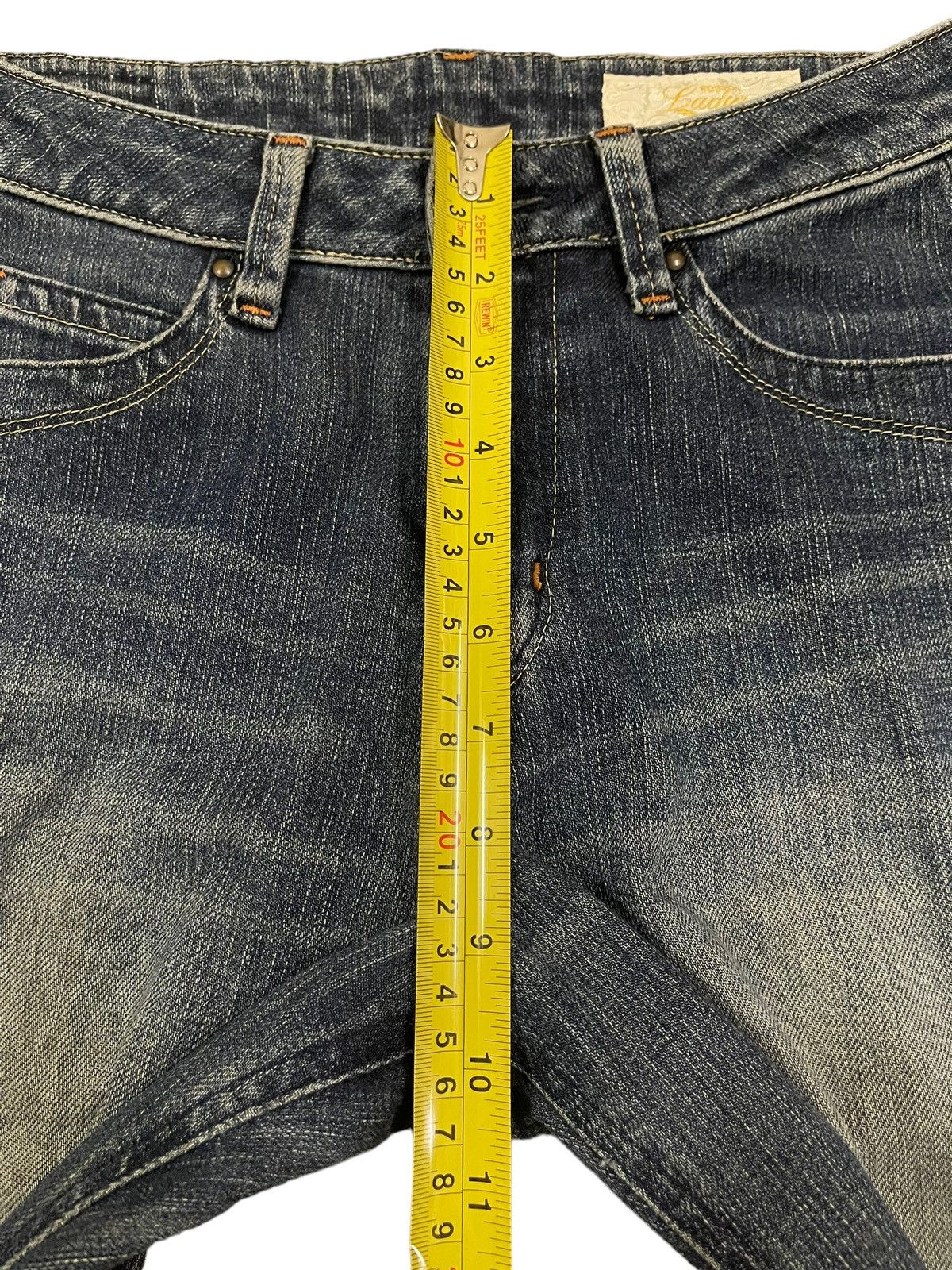 Hysteric Glamour Vintage Japanese Brand Blue Wash Style Flare Jeans Size 26" / US 2 / IT 38 - 13 Thumbnail