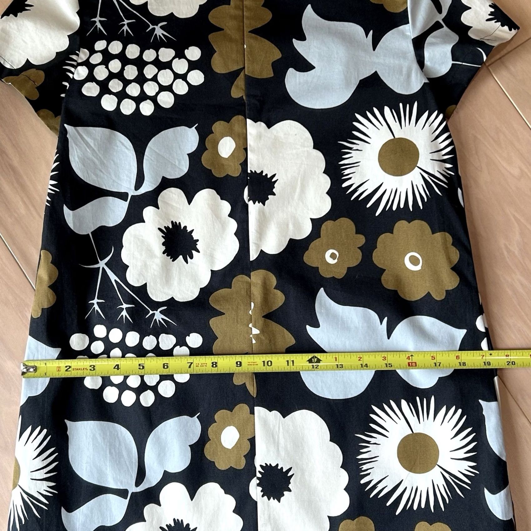 Marimekko VINTAGE Marimekko Floral One Piece Dress Short Sleeve Knee Length Women’s 32 Size 24" / US 00 / IT 34 - 7 Thumbnail