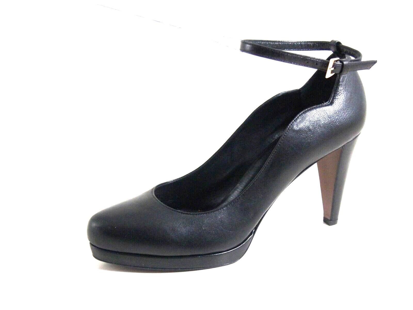 Walter Steiger Walter Steiger High Heel Sandals Black Leather US 10.5 EU 41 Size US 10.5 / IT 40.5 - 1 Thumbnail