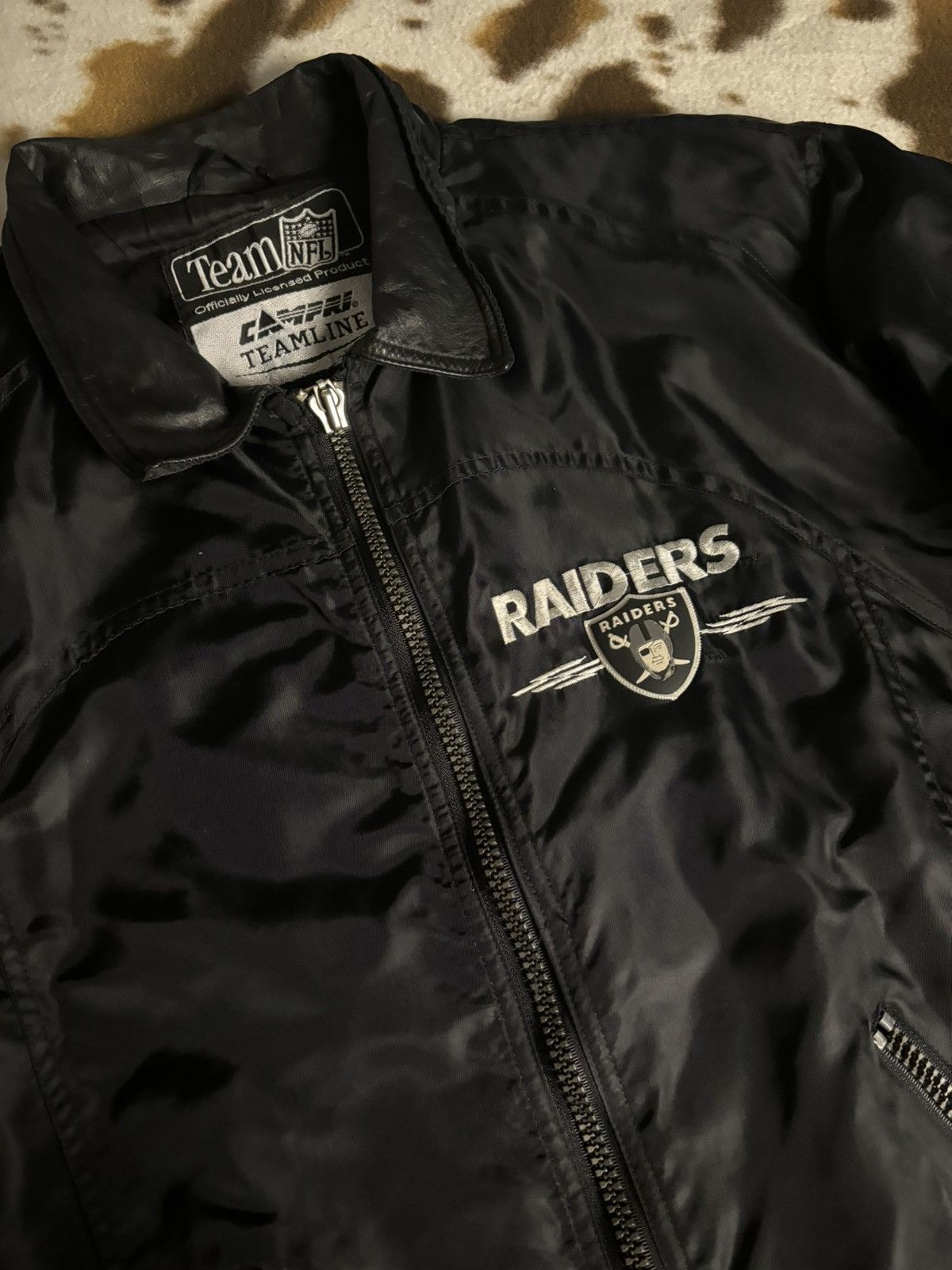 NFL × Vintage Vintage Bomber jacket NFL los Angeles Raiders Logo Campri Size US XL / EU 56 / 4 - 6 Thumbnail