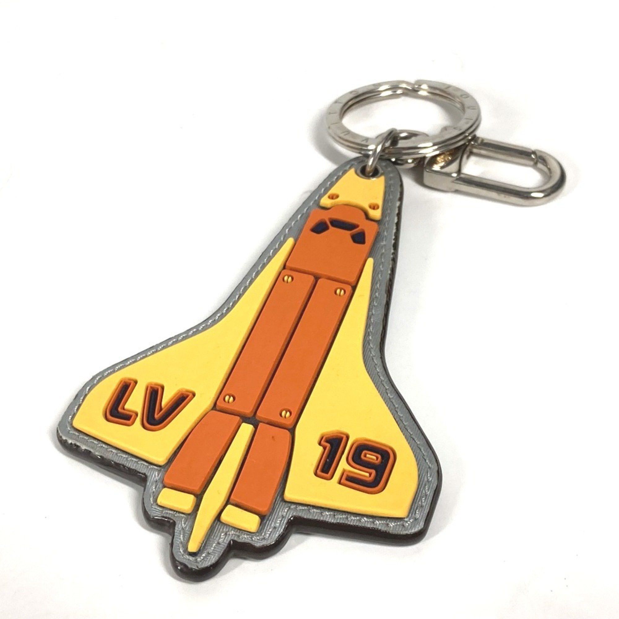 Louis Vuitton LOUIS VUITTON MP2215 Monogram Titanium Porto Cle Mascot Rocket Bag Charm Keychain Rubber Men's Yellow Size ONE SIZE - 1 Thumbnail