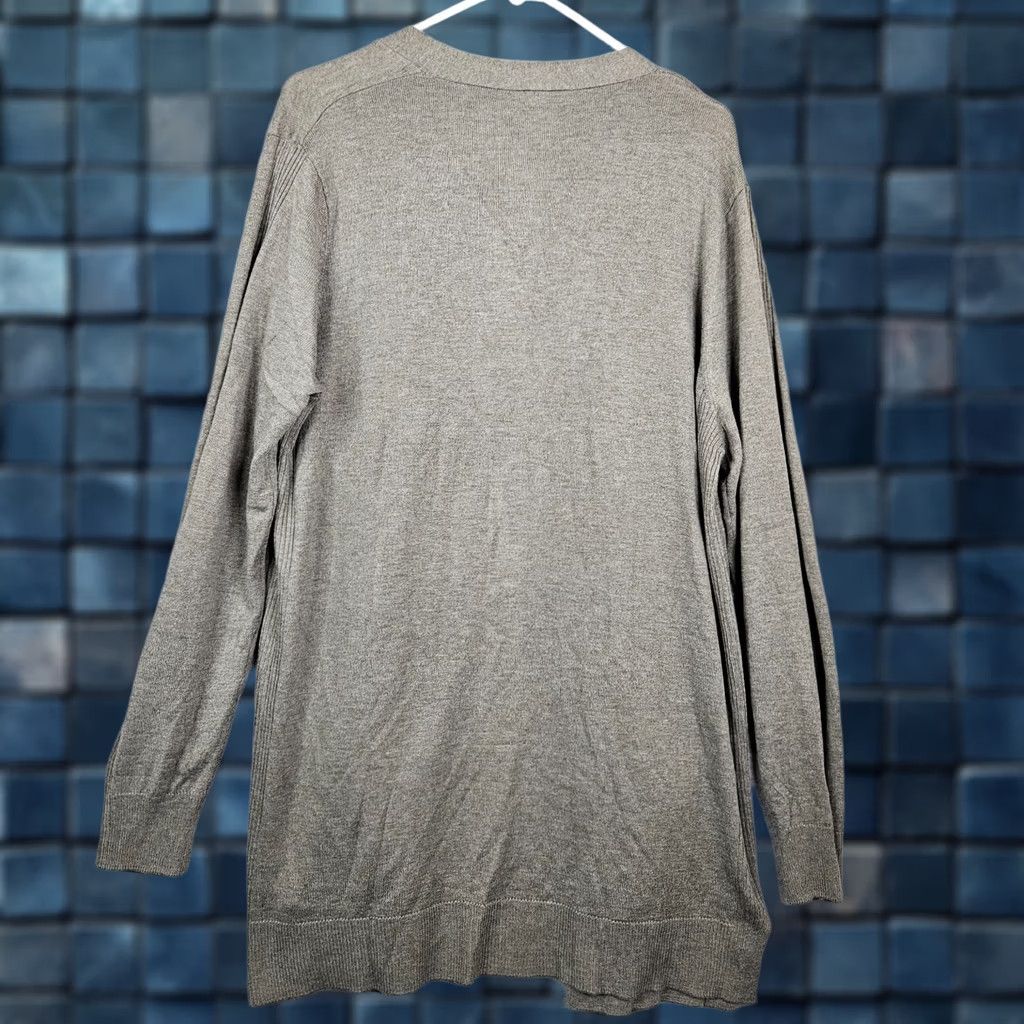 Vintage Matty M Women’s Gray Long Sleeve Cardigan Open Front Pockets Sweater XL NEW Knit Casual Modern XLGirls? Size XL / US 12-14 / IT 48-50 - 1 Thumbnail