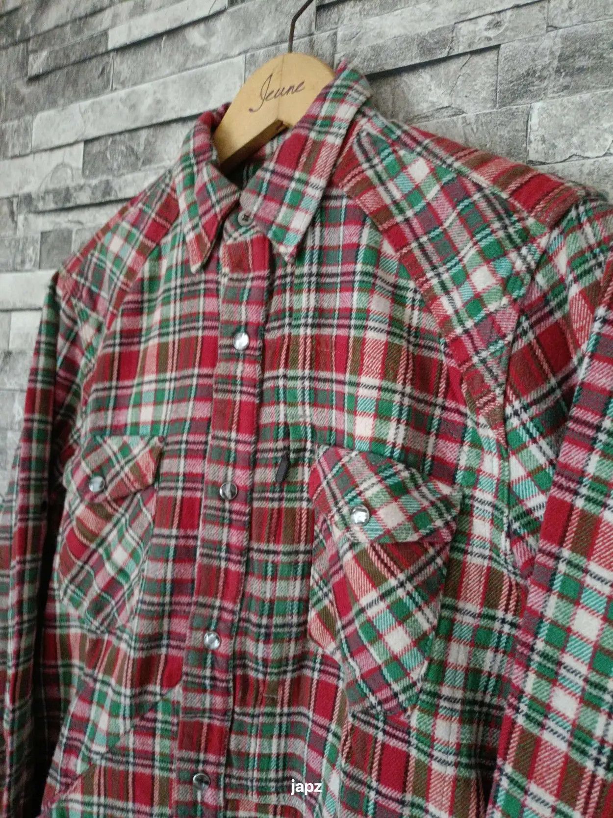 Japanese Brand Vintage H.R.Market multi pockets western Flannel shirt Size US S / EU 44-46 / 1 - 2 Thumbnail