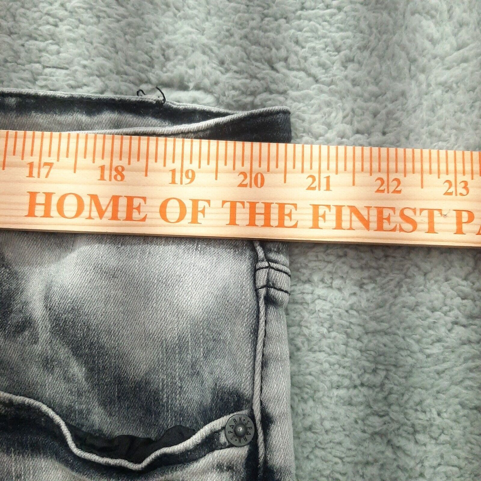 Other Spark ripped repaired Black acid wash Jeans 40X34 90's Y2K Size US 40 / EU 56 - 3 Thumbnail