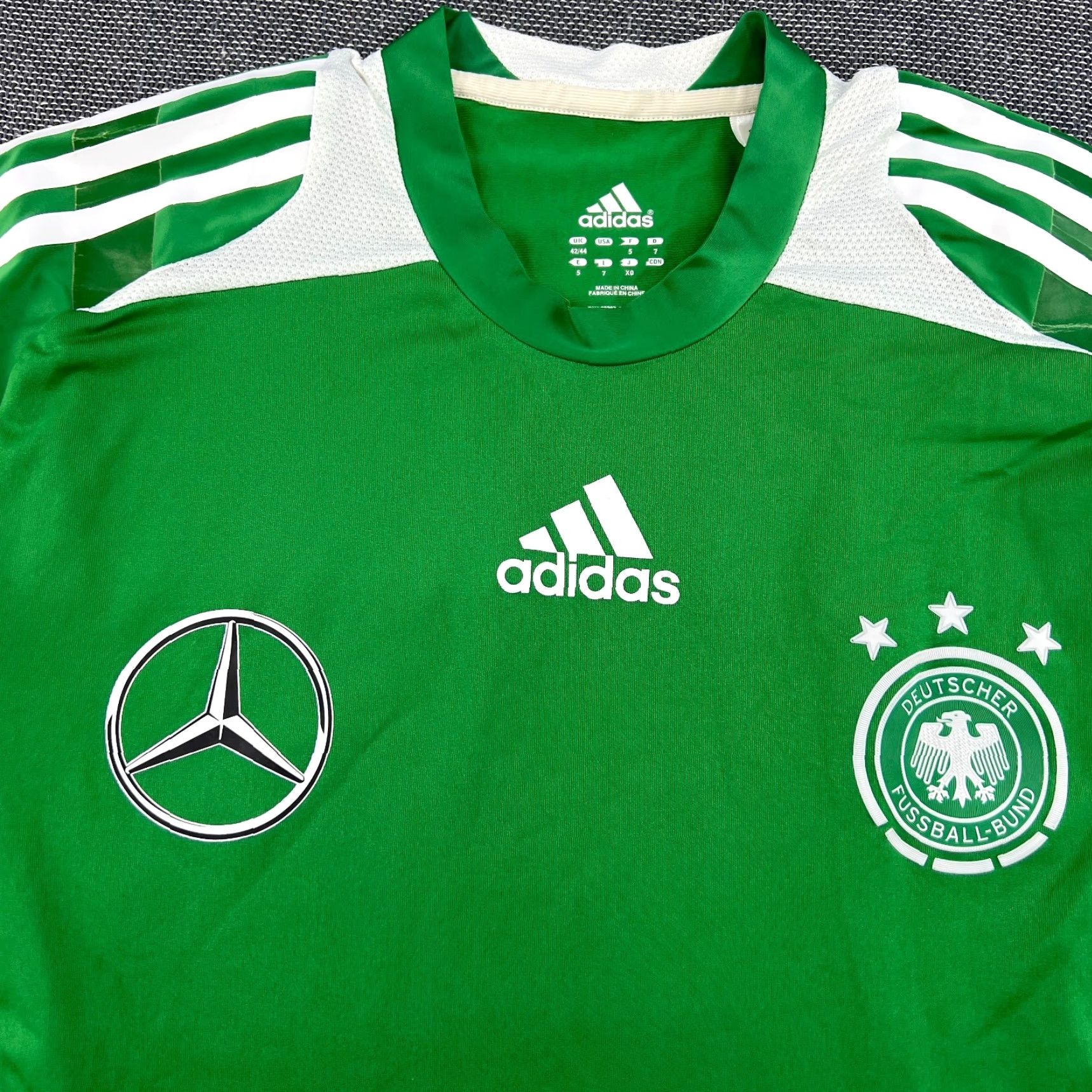 Adidas adidas Germany 2012 2013 Training Player Issue Football Jersey Short Sleeve Size 5 Green Mens T-Shirt Quick Dry Techfit Size US S / EU 44-46 / 1 - 7 Thumbnail