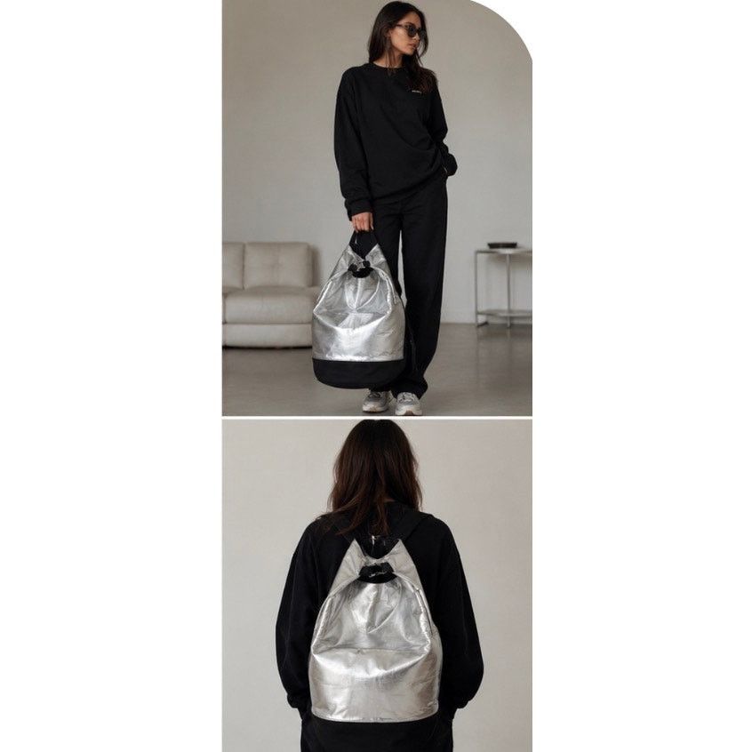 Paco Rabanne Paco Rabanne Invictus 48 Hour Silver Travel Buckle Backpack Size ONE SIZE - 2 Thumbnail