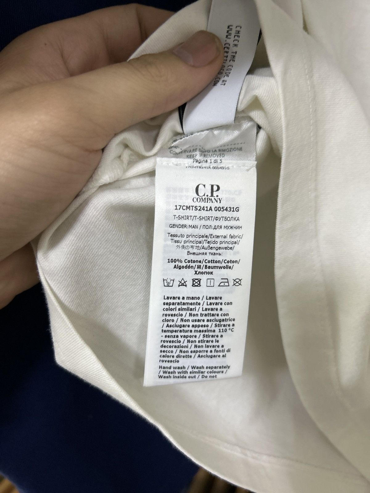 C.P. Company Brand New Cp Company Tiles tee Size US S / EU 44-46 / 1 - 8 Thumbnail