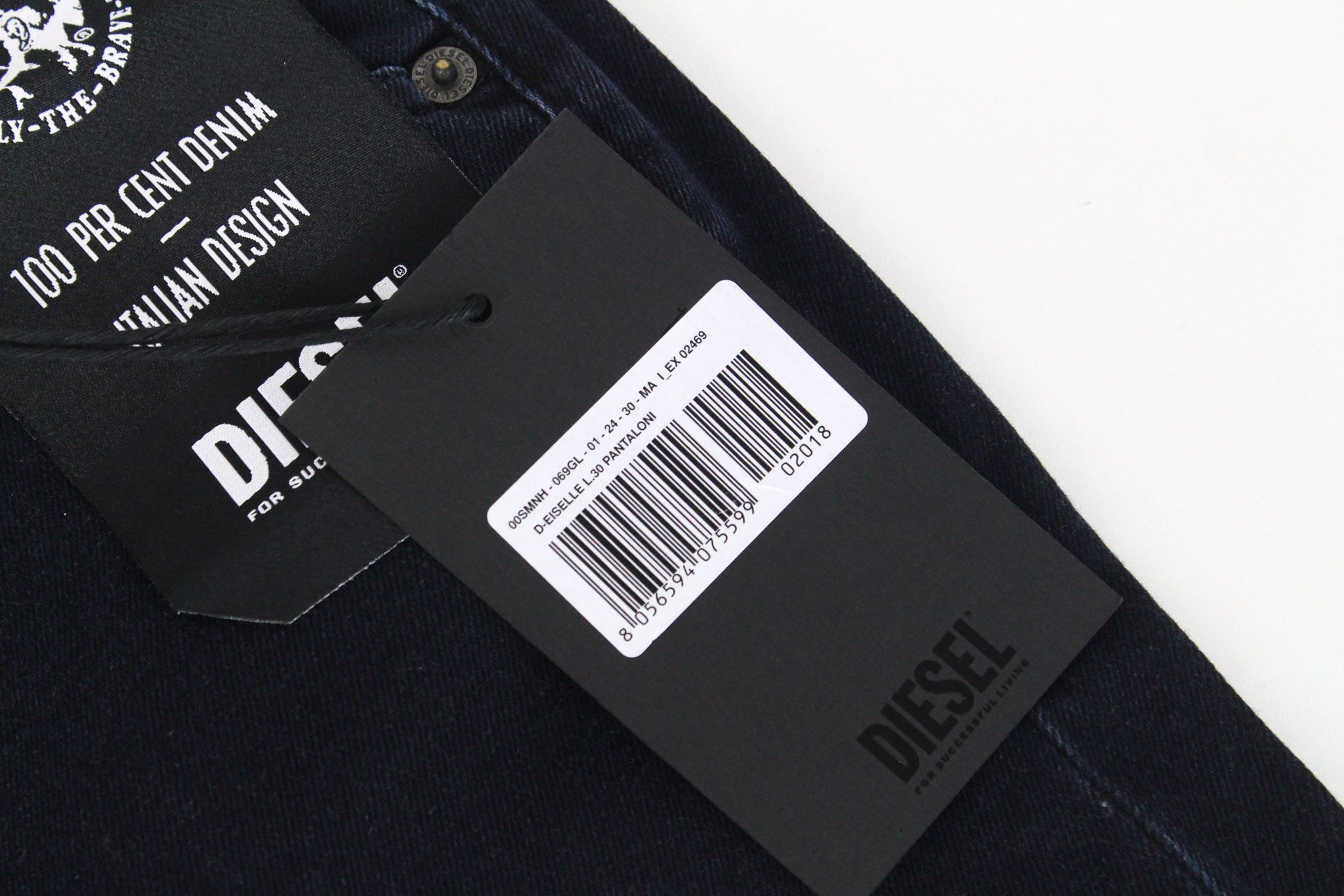 Diesel D-EISELLE 069GL W24/L30 Black High Rise Jeans 71076 Size 24" / US 00 / IT 34 - 5 Thumbnail